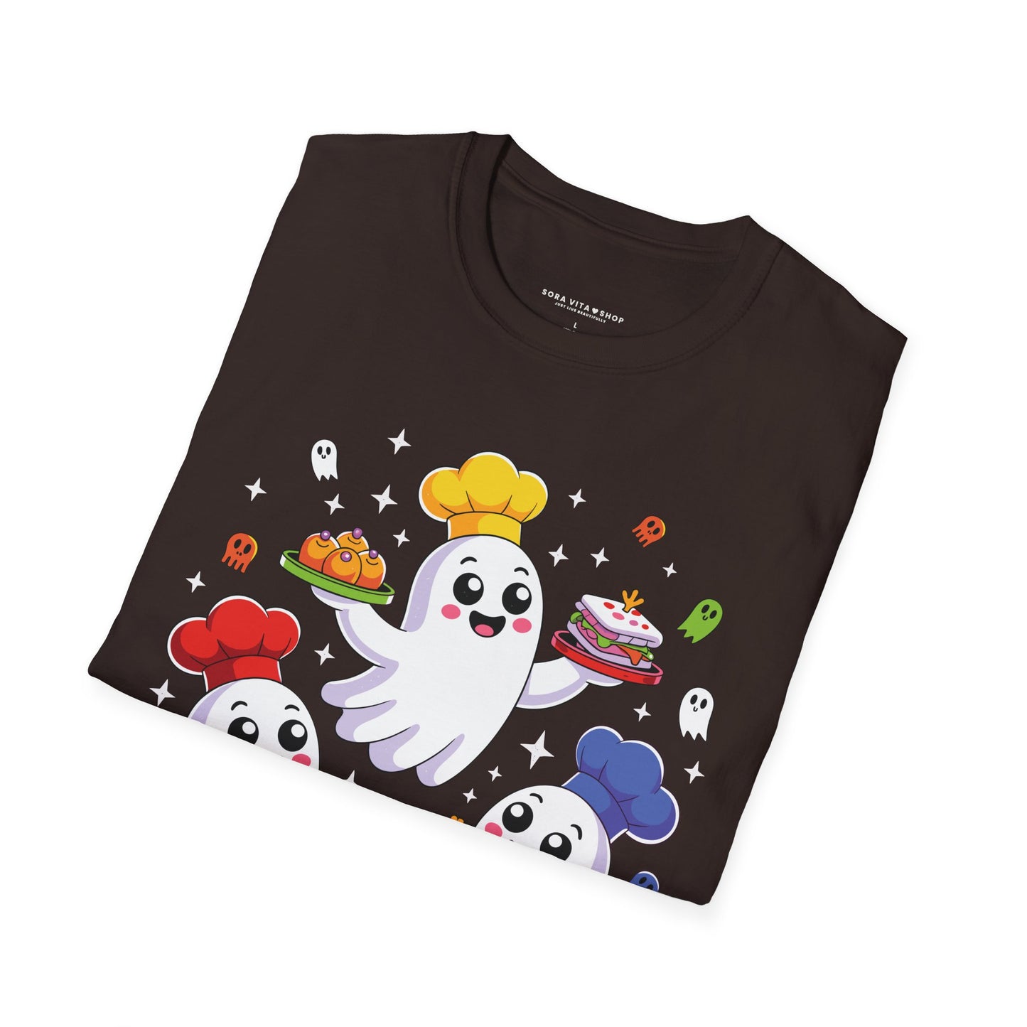 Ghostly Chefs Halloween Tee – Cute Spooky Kitchen Shirt for Foodie Fun & Costume Parties
