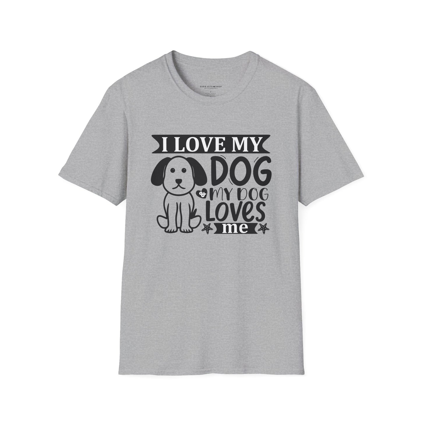 I Love My Dog Softstyle T‑Shirt | Cute Unisex Graphic Tee for Dog Moms, Pet Owners & Everyday Comfort
