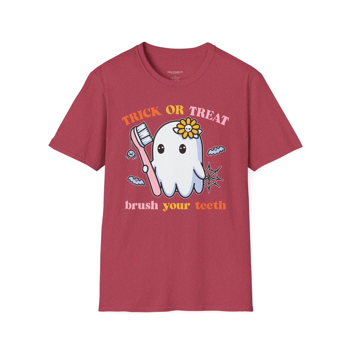 Halloween Tooth Care Ghost Tee – Fun Spooky Season Shirt for Kids & Adults, Trick‑or‑Treat & Party Ready