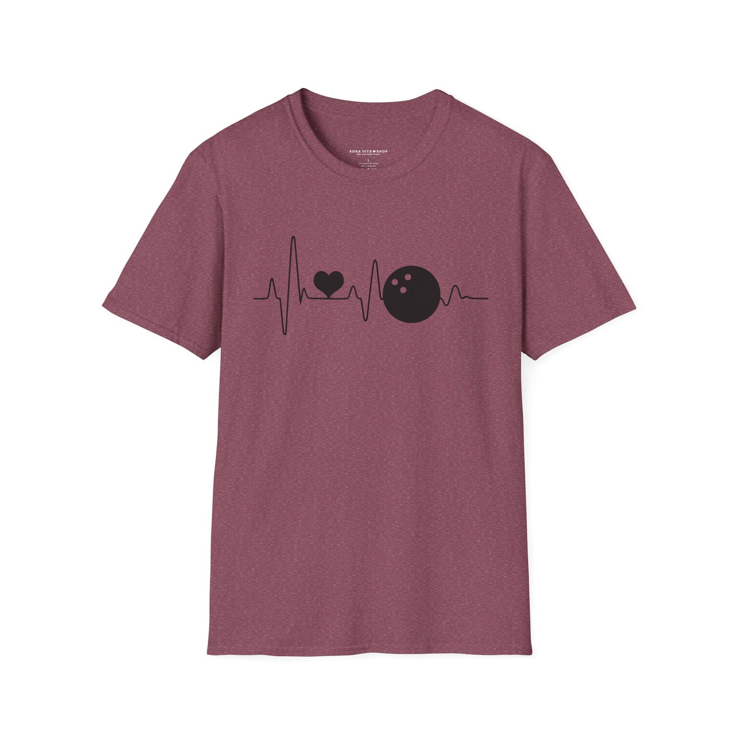Heartbeat Bowling Softstyle Tee – All‑Day Comfort, Game‑Day Energy, Perfect Gift for Bowlers & Alley Legends