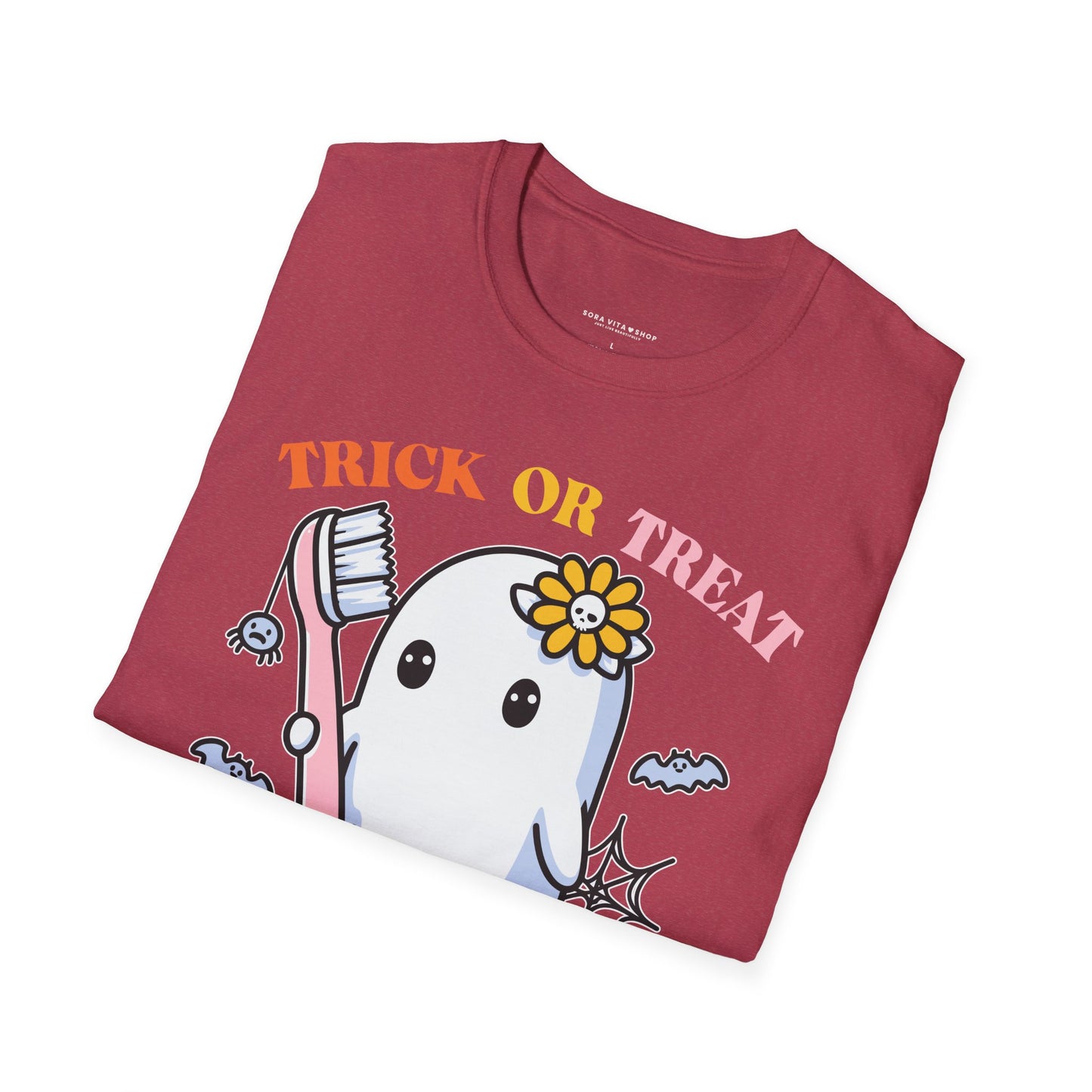 Halloween Tooth Care Ghost Tee – Fun Spooky Season Shirt for Kids & Adults, Trick‑or‑Treat & Party Ready