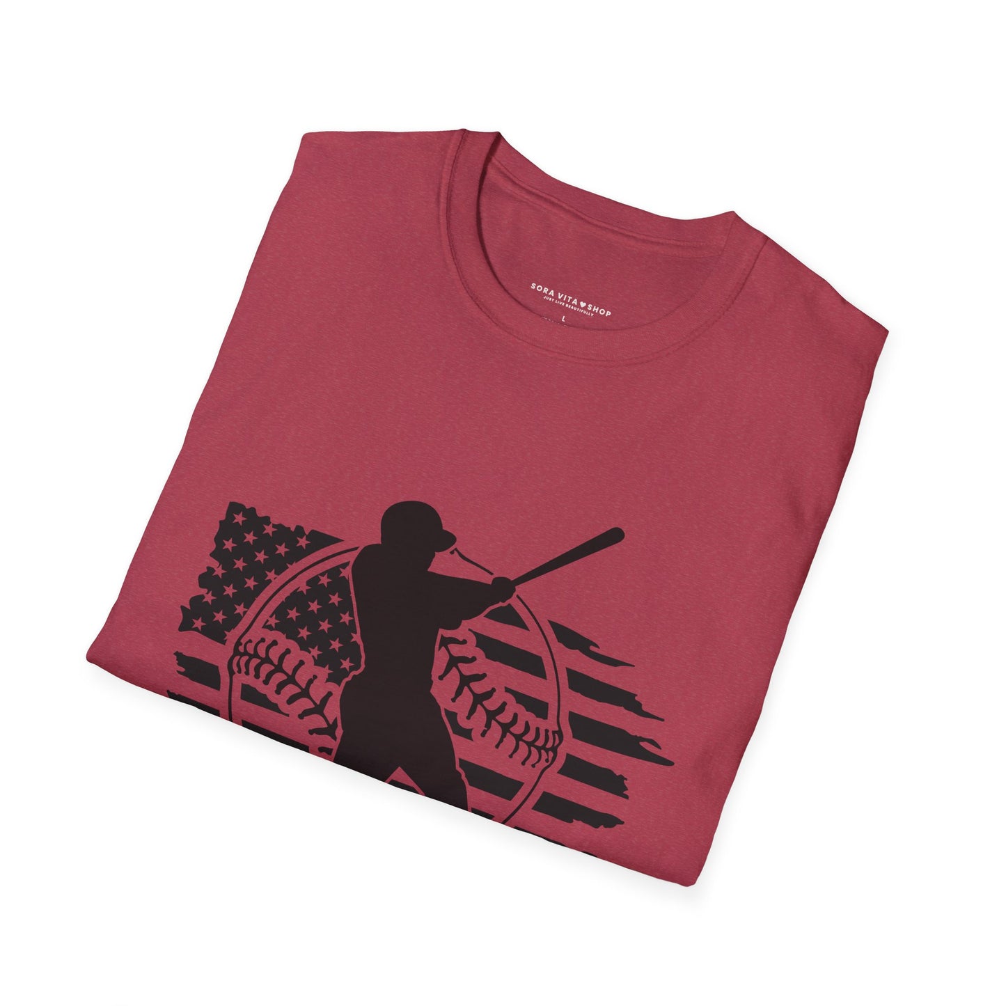 Home Run Comfort – Baseball Fan Unisex Softstyle Tee | All‑Day Wear, Game‑Day Energy, Perfect Gift for Lovers Players