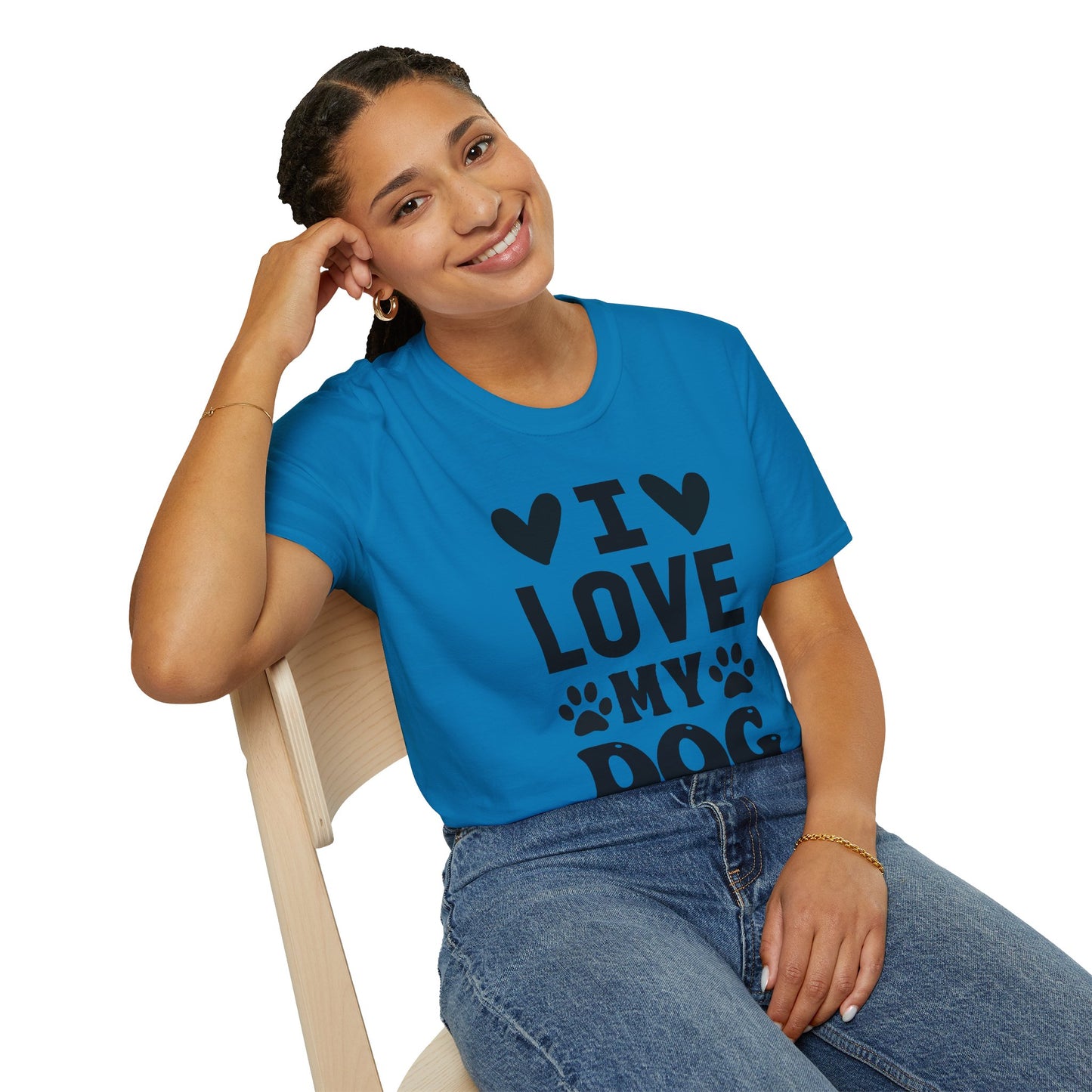I Love My Dog Softstyle Tee | Unisex Comfort for Pet Parents, Dog Moms & Everyday Animal Lovers