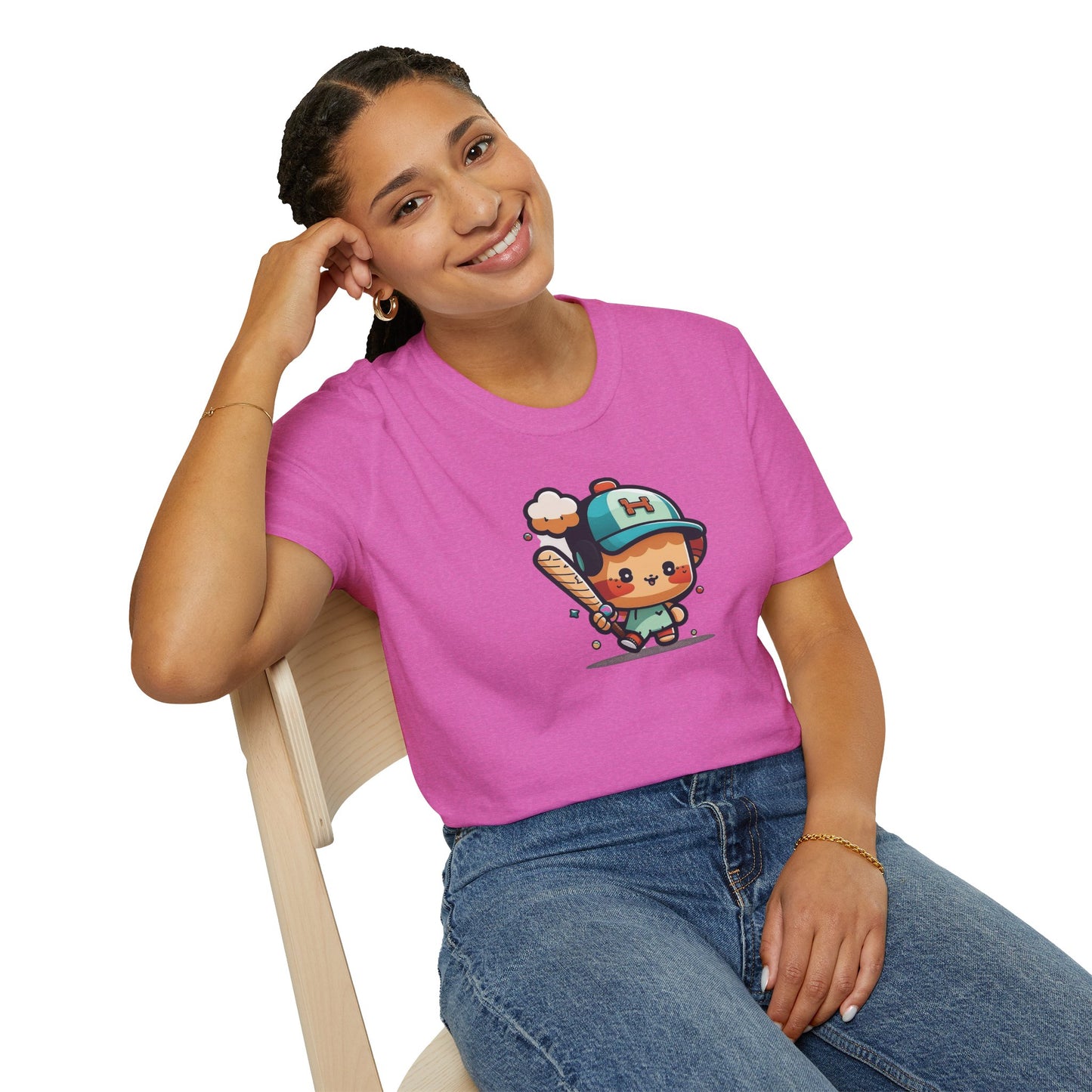 Cute Kid’s Baseball Softstyle Tee | Fun Unisex Comfort for Summer Play, Sports Fans & Everyday Joy