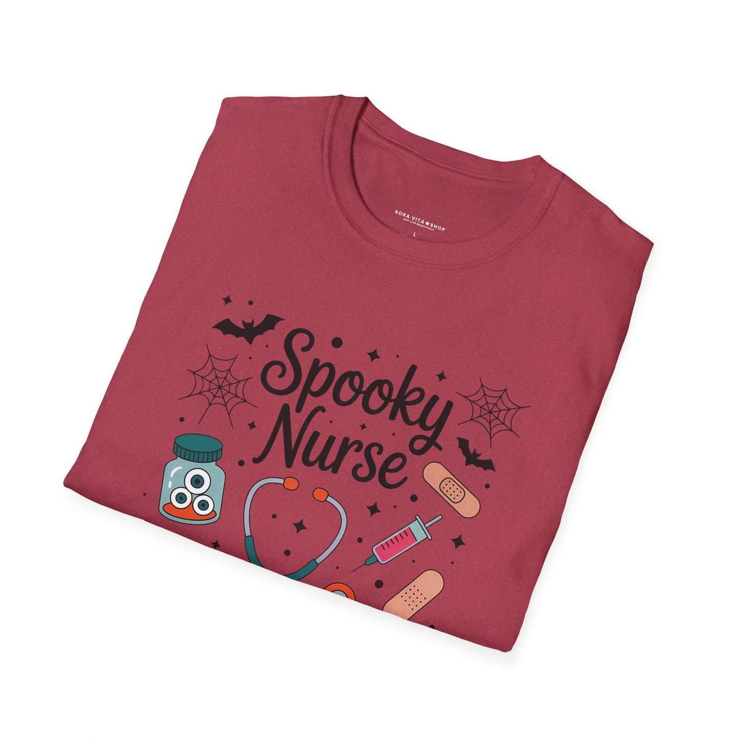 Spooky Nurse Halloween Tee – Funny Medical Staff Shirt for Festive Fall Fun & Costume Parties
