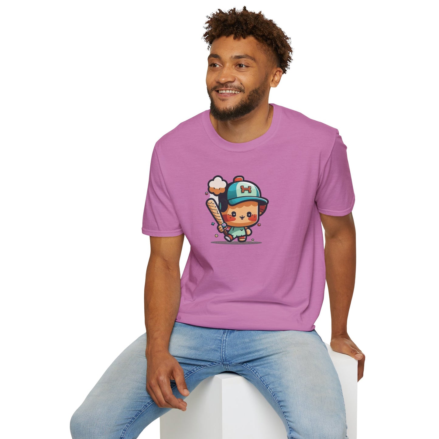 Cute Kid’s Baseball Softstyle Tee | Fun Unisex Comfort for Summer Play, Sports Fans & Everyday Joy