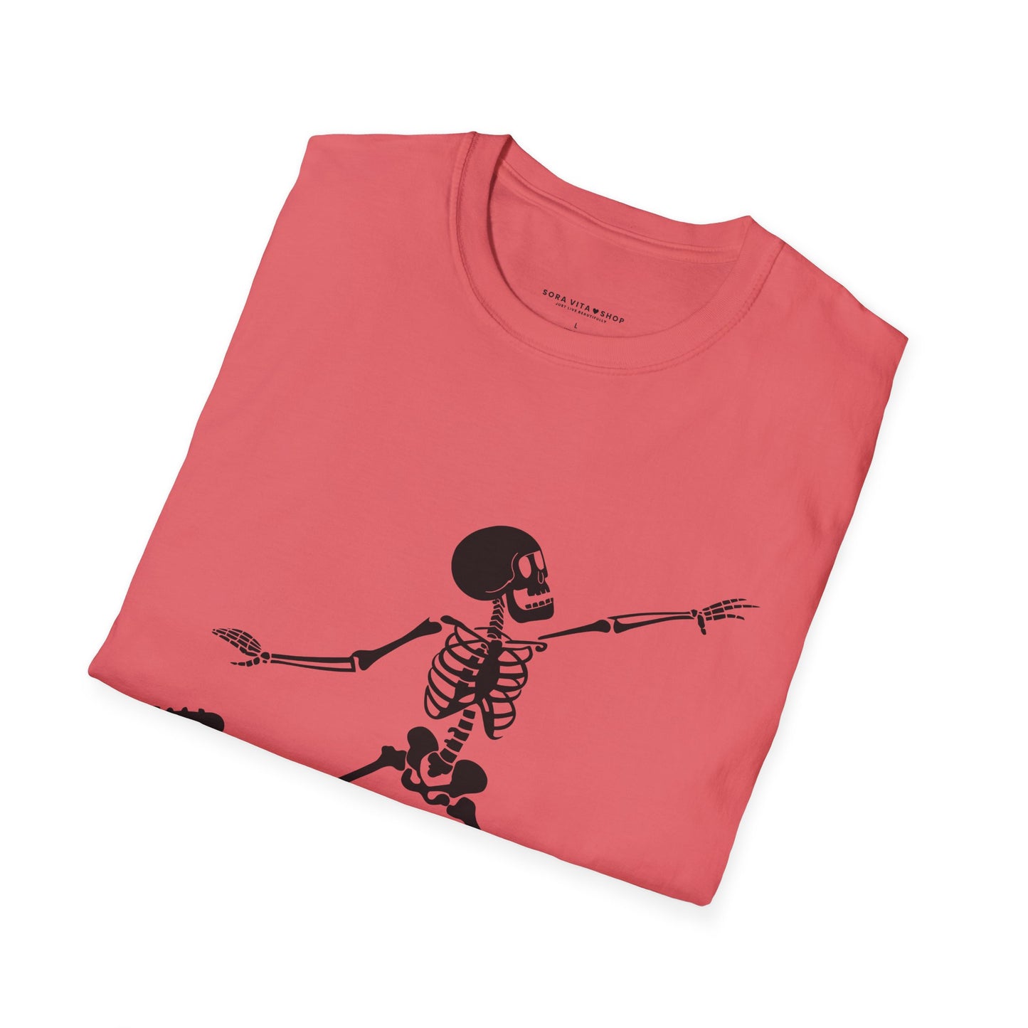Playful Skeleton Soccer Softstyle Tee – Fun Halloween Vibes, All‑Day Comfort, Perfect Gift for Soccer Lovers & Party Nights