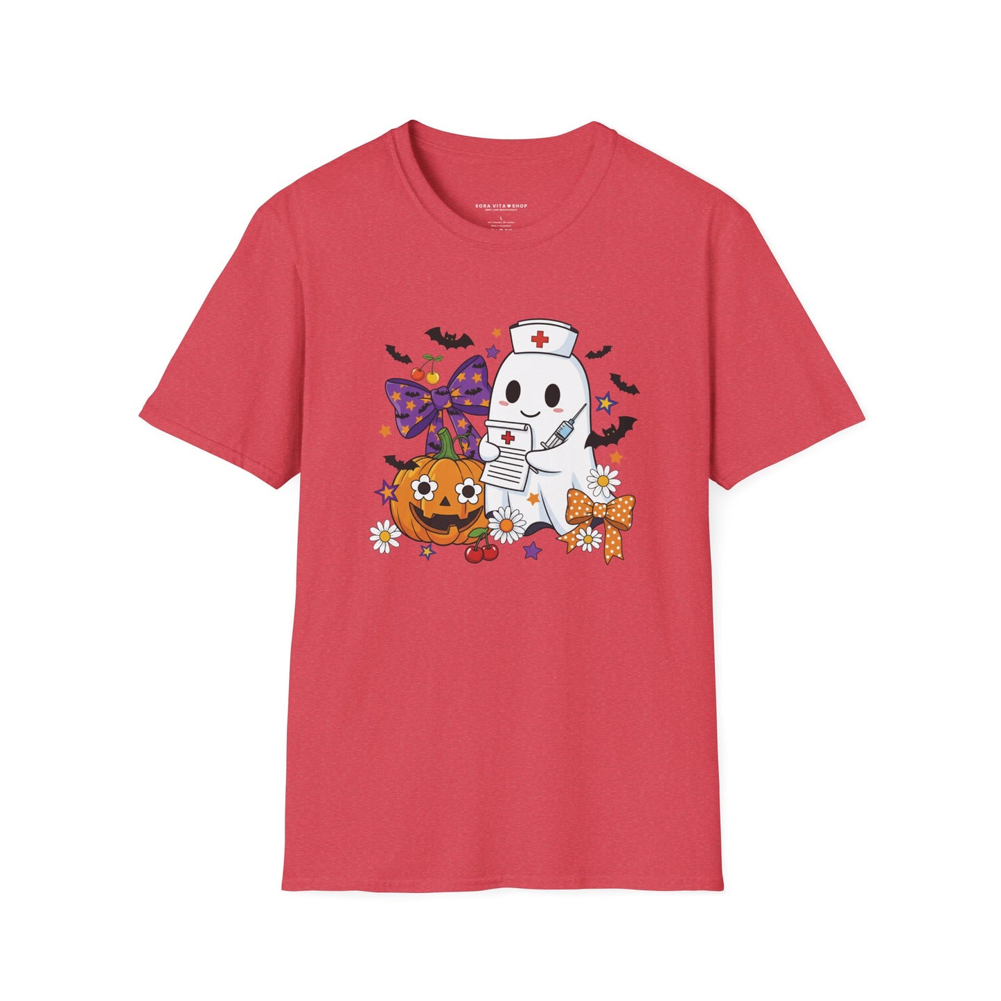 Halloween Ghost Tee – Cute & Spooky Unisex Shirt for Trick‑or‑Treat Fun and Fall Festivities