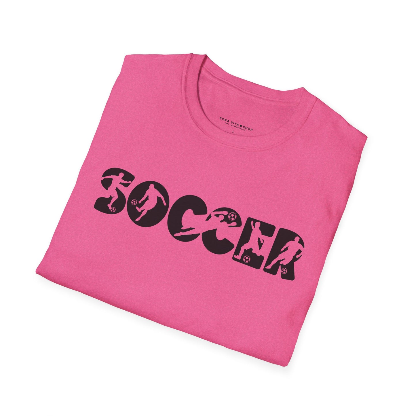 Goal‑Getter Comfort – Soccer Fan Unisex Softstyle Tee | All‑Day Wear, Game‑Day Energy, Perfect Gift for Players & Supporters