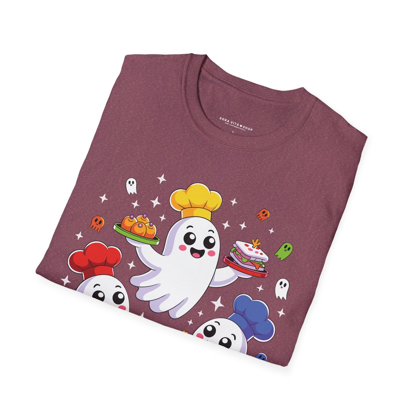 Ghostly Chefs Halloween Tee – Cute Spooky Kitchen Shirt for Foodie Fun & Costume Parties