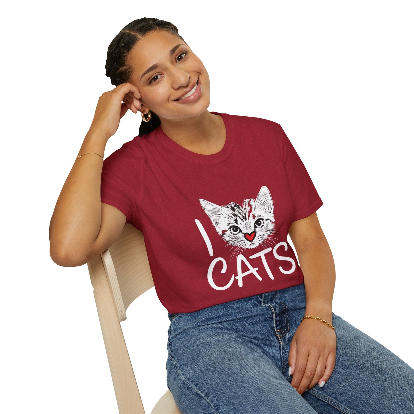 I CATS Funny Tee | Softstyle Comfort for Cat Lovers, Pet Owners & Everyday Durability