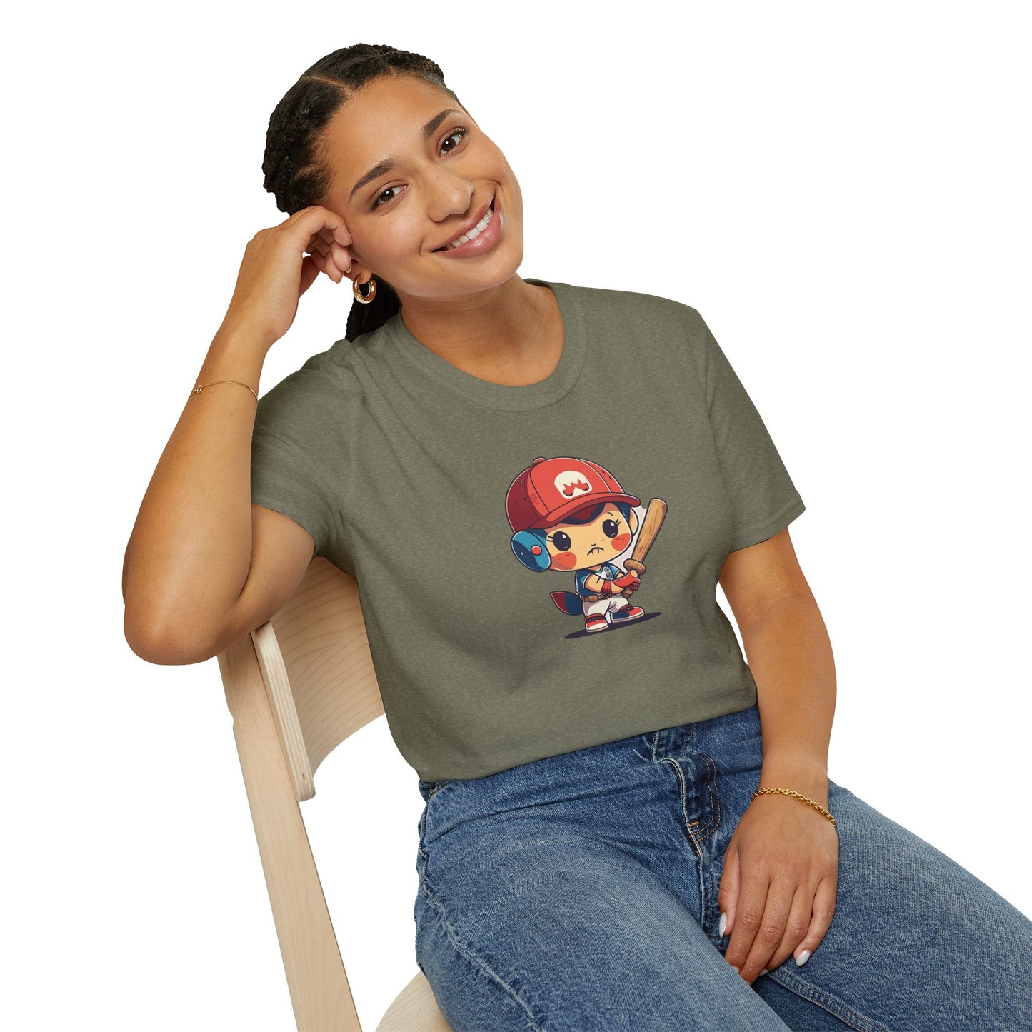 Cute Baseball Kid Softstyle Tee ⚾ | Playful Unisex Comfort for Sports Lovers, Summer Fun & Everyday Joy