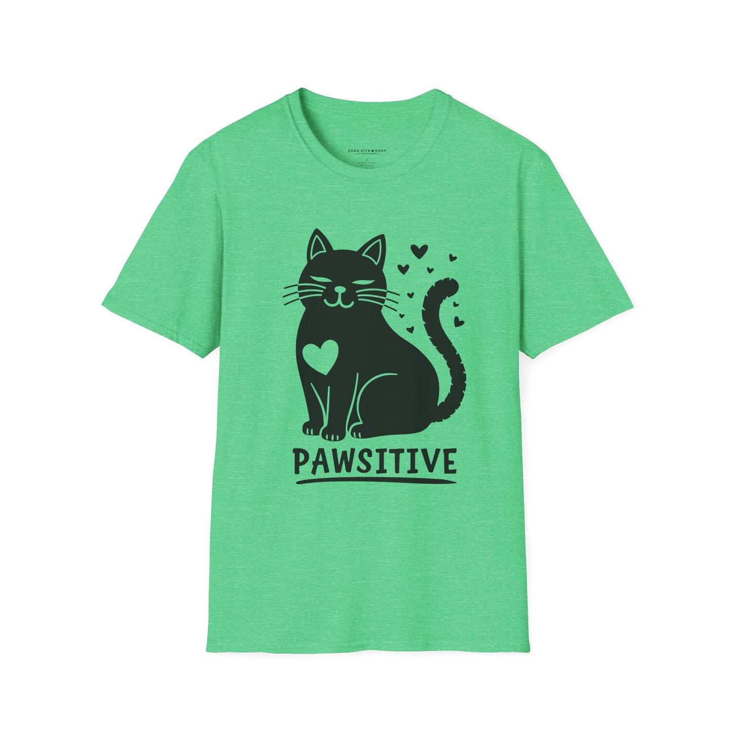 Pawsitive Cat Tee | Unisex Softstyle Comfort for Cat Lovers, Pet Advocates & Everyday Positivity