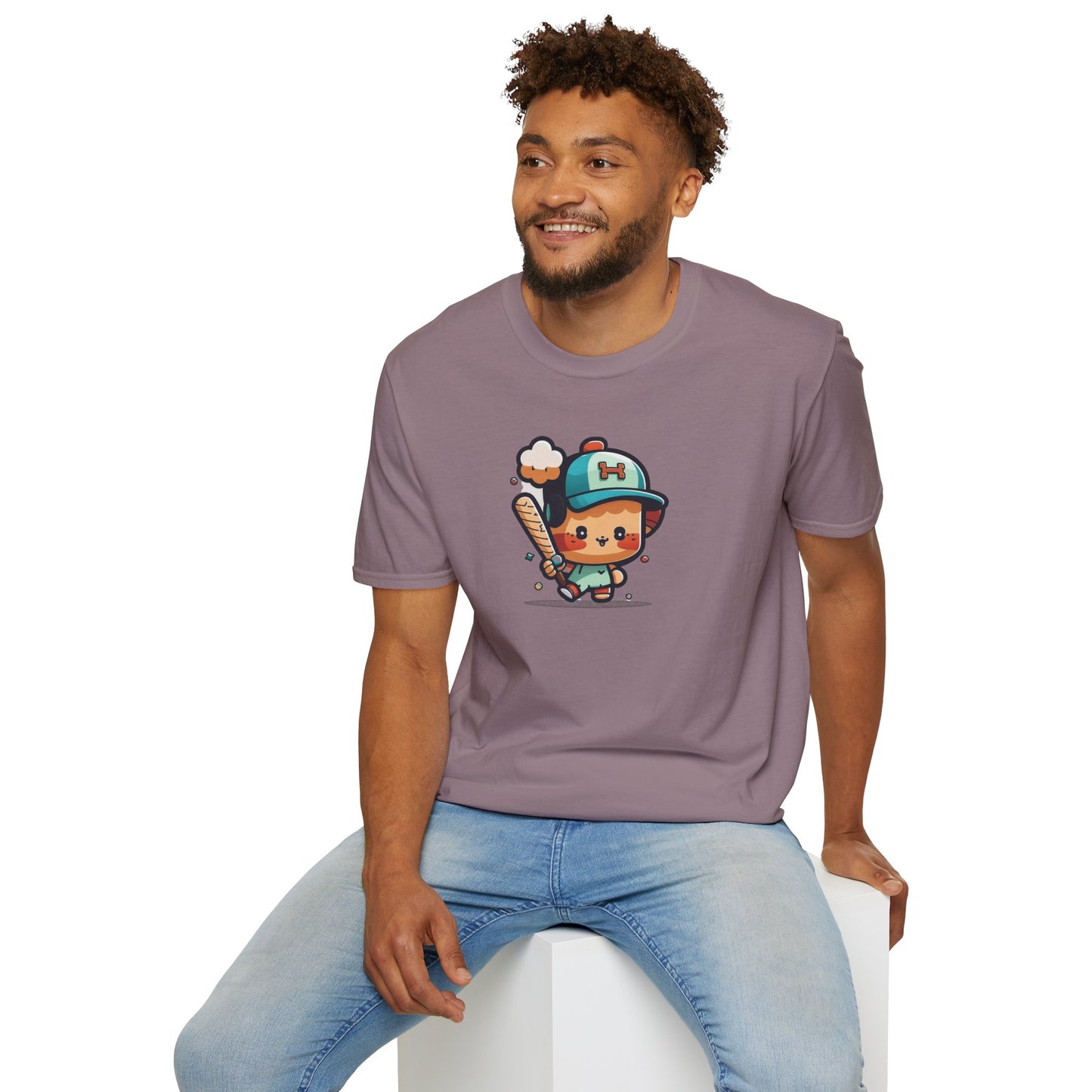 Cute Kid’s Baseball Softstyle Tee | Fun Unisex Comfort for Summer Play, Sports Fans & Everyday Joy