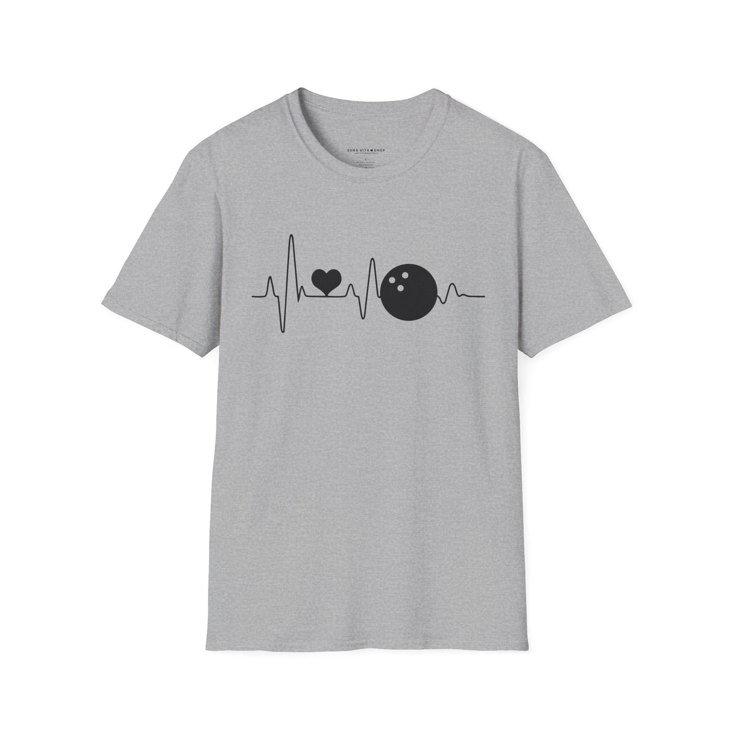 Heartbeat Bowling Softstyle Tee – All‑Day Comfort, Game‑Day Energy, Perfect Gift for Bowlers & Alley Legends