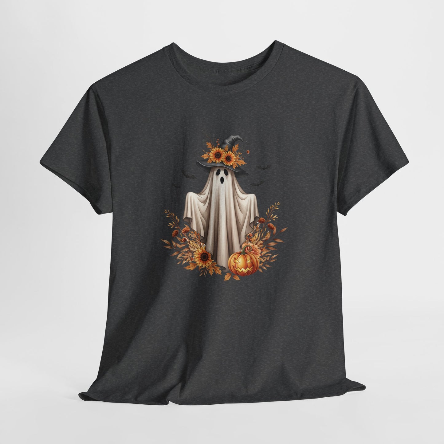 Halloween Ghost Tee – Spooky Autumn Unisex Shirt for Parties, Cozy Fall Days & Festive Fun