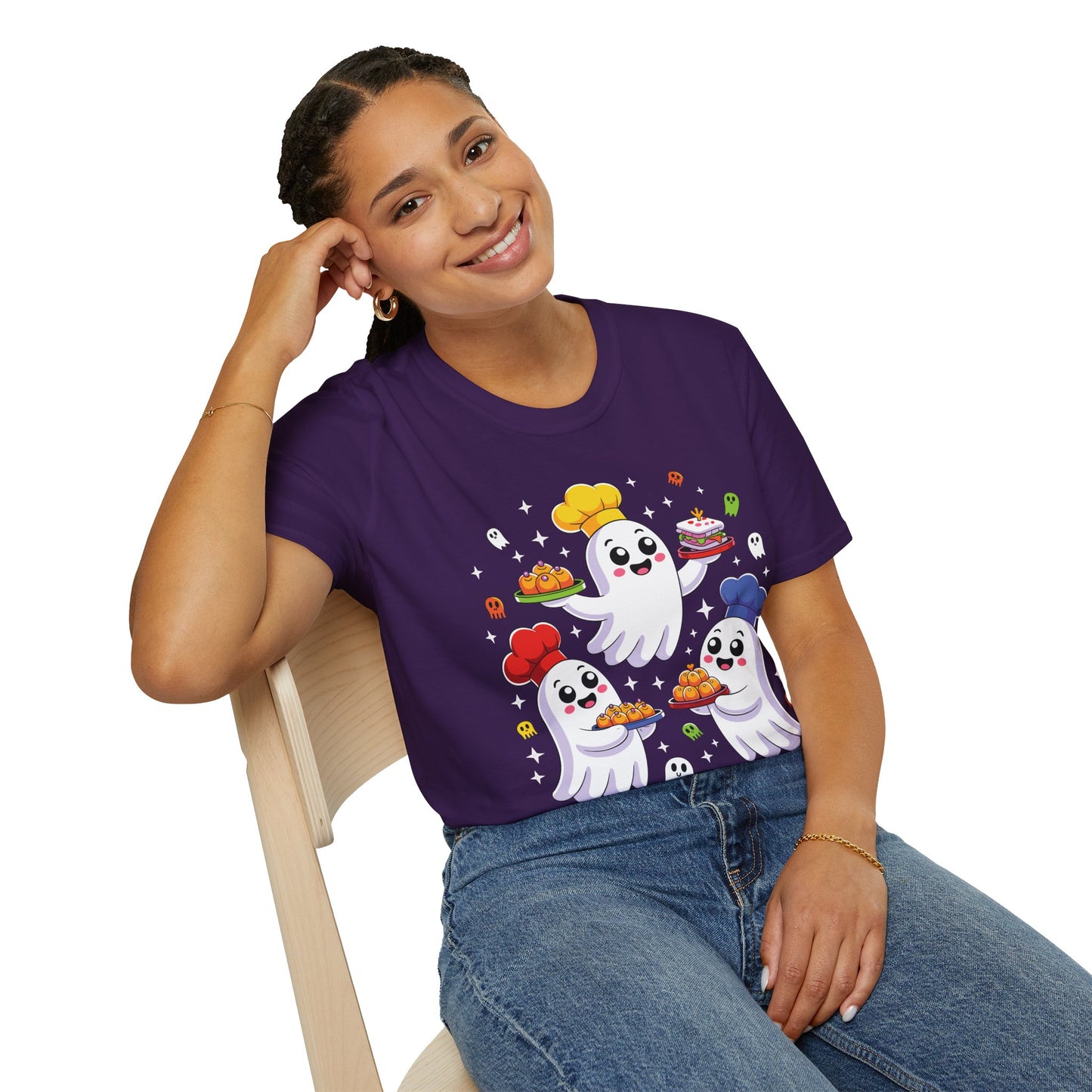 Ghostly Chefs Halloween Tee – Cute Spooky Kitchen Shirt for Foodie Fun & Costume Parties