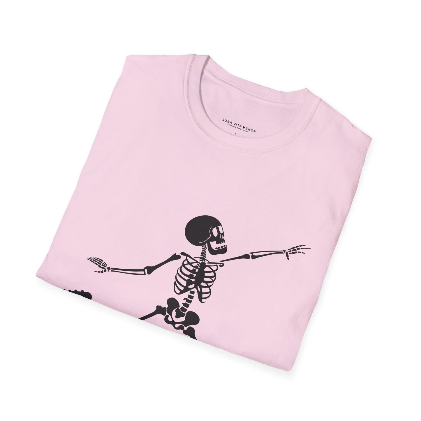 Playful Skeleton Soccer Softstyle Tee – Fun Halloween Vibes, All‑Day Comfort, Perfect Gift for Soccer Lovers & Party Nights