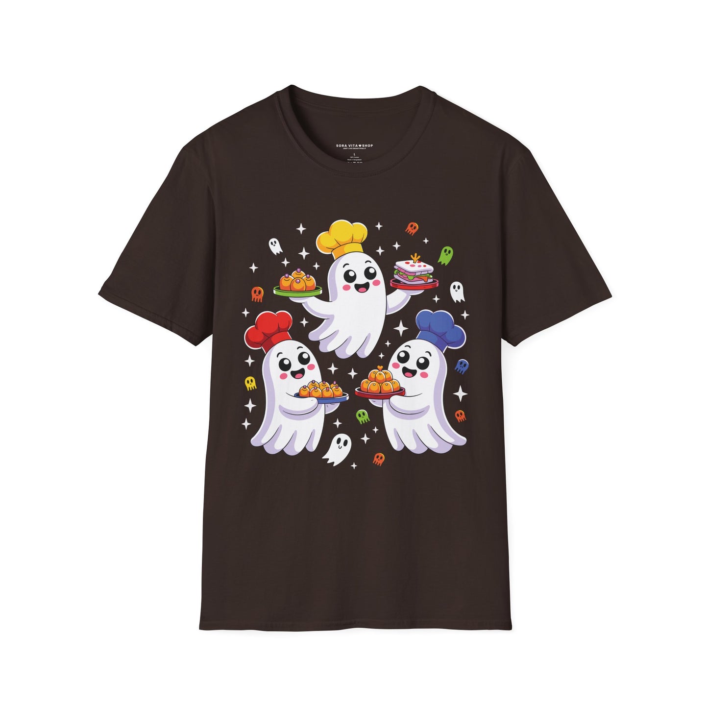 Ghostly Chefs Halloween Tee – Cute Spooky Kitchen Shirt for Foodie Fun & Costume Parties