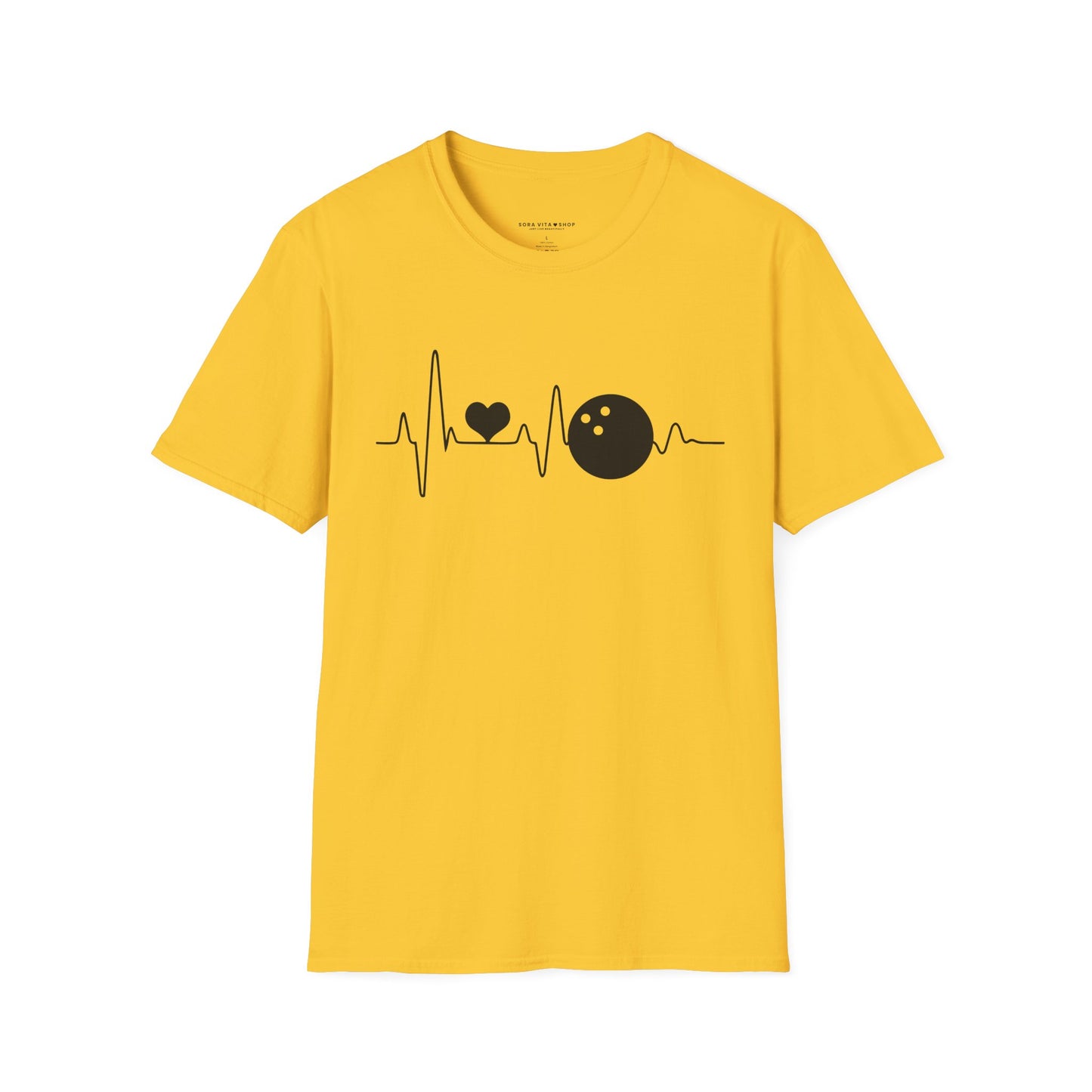Heartbeat Bowling Softstyle Tee – All‑Day Comfort, Game‑Day Energy, Perfect Gift for Bowlers & Alley Legends