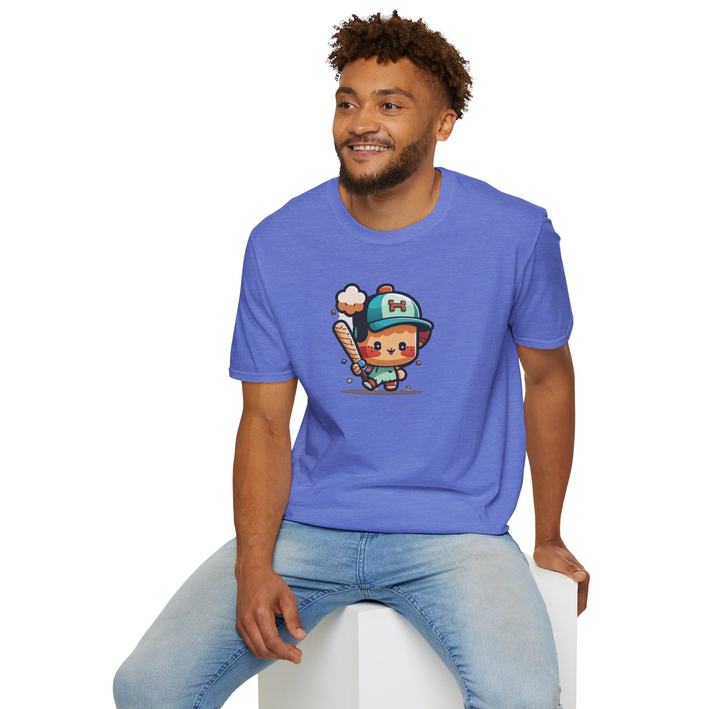 Cute Kid’s Baseball Softstyle Tee | Fun Unisex Comfort for Summer Play, Sports Fans & Everyday Joy