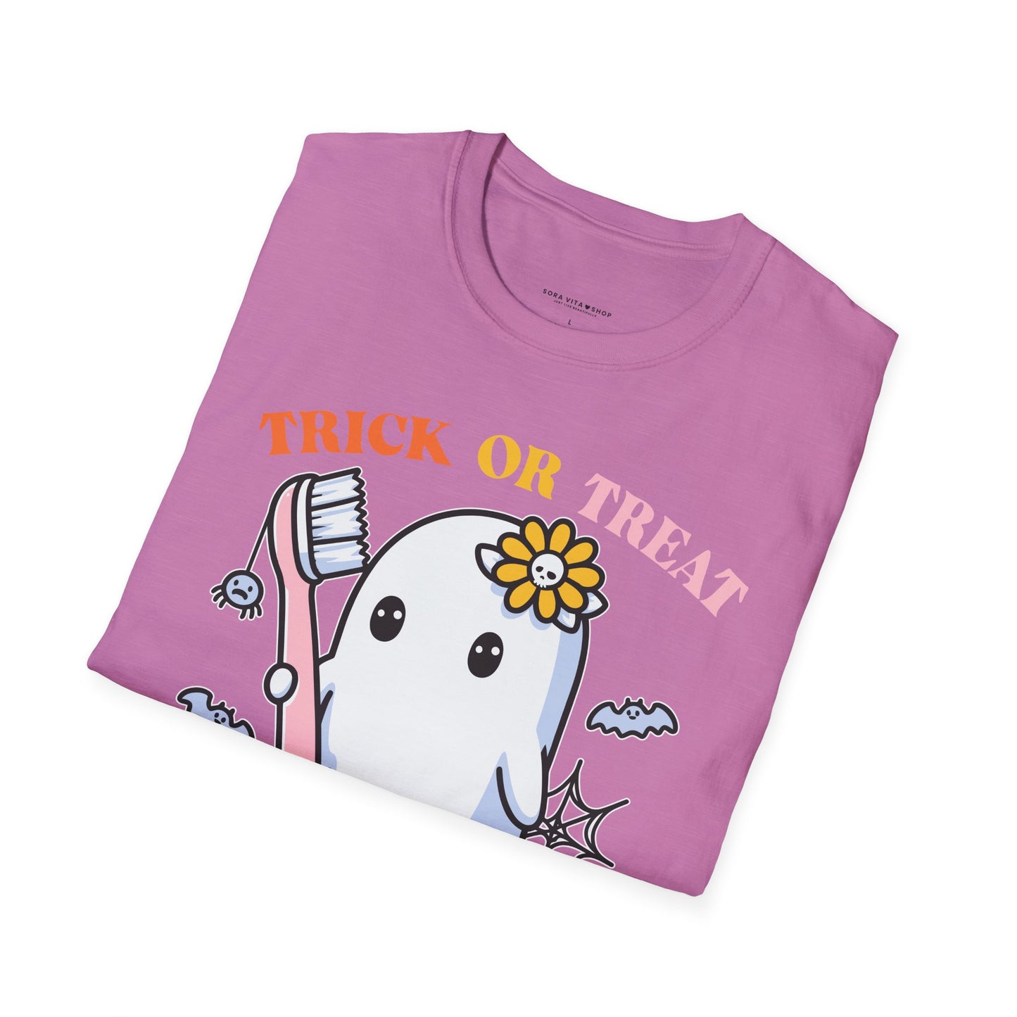 Halloween Tooth Care Ghost Tee – Fun Spooky Season Shirt for Kids & Adults, Trick‑or‑Treat & Party Ready