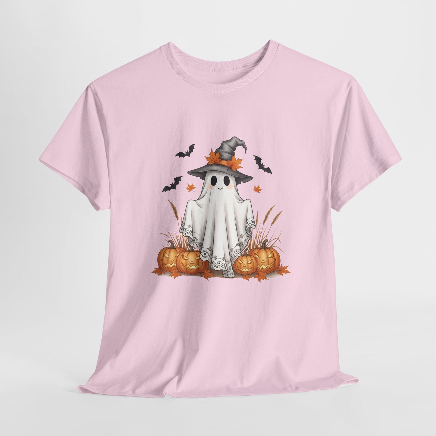 Spooky Ghost Halloween Tee – Festive Unisex Shirt for Parties, Fall Fashion & Pumpkin Season Fun