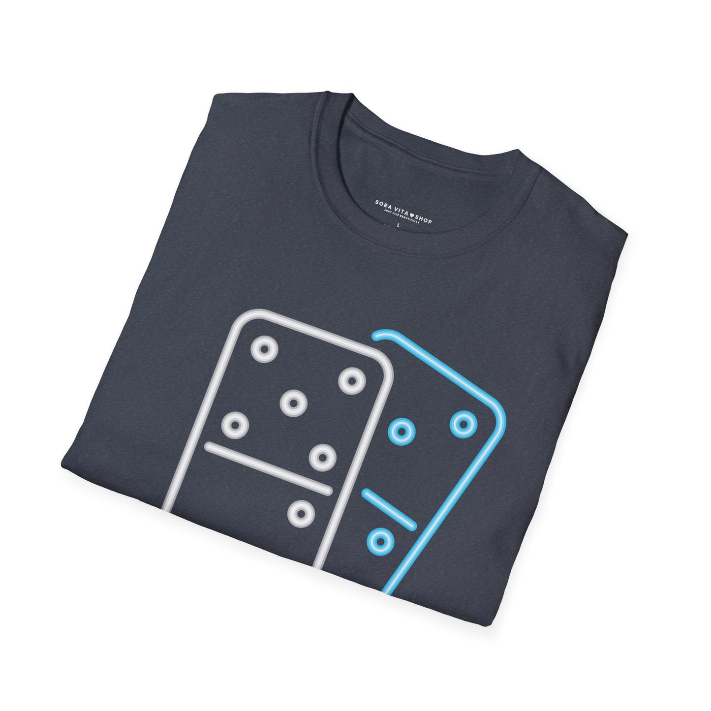 Domino Game Night T‑Shirt Unisex Softstyle Tee | Fun Casual Wear for Gamers, Family Nights & Fall Style