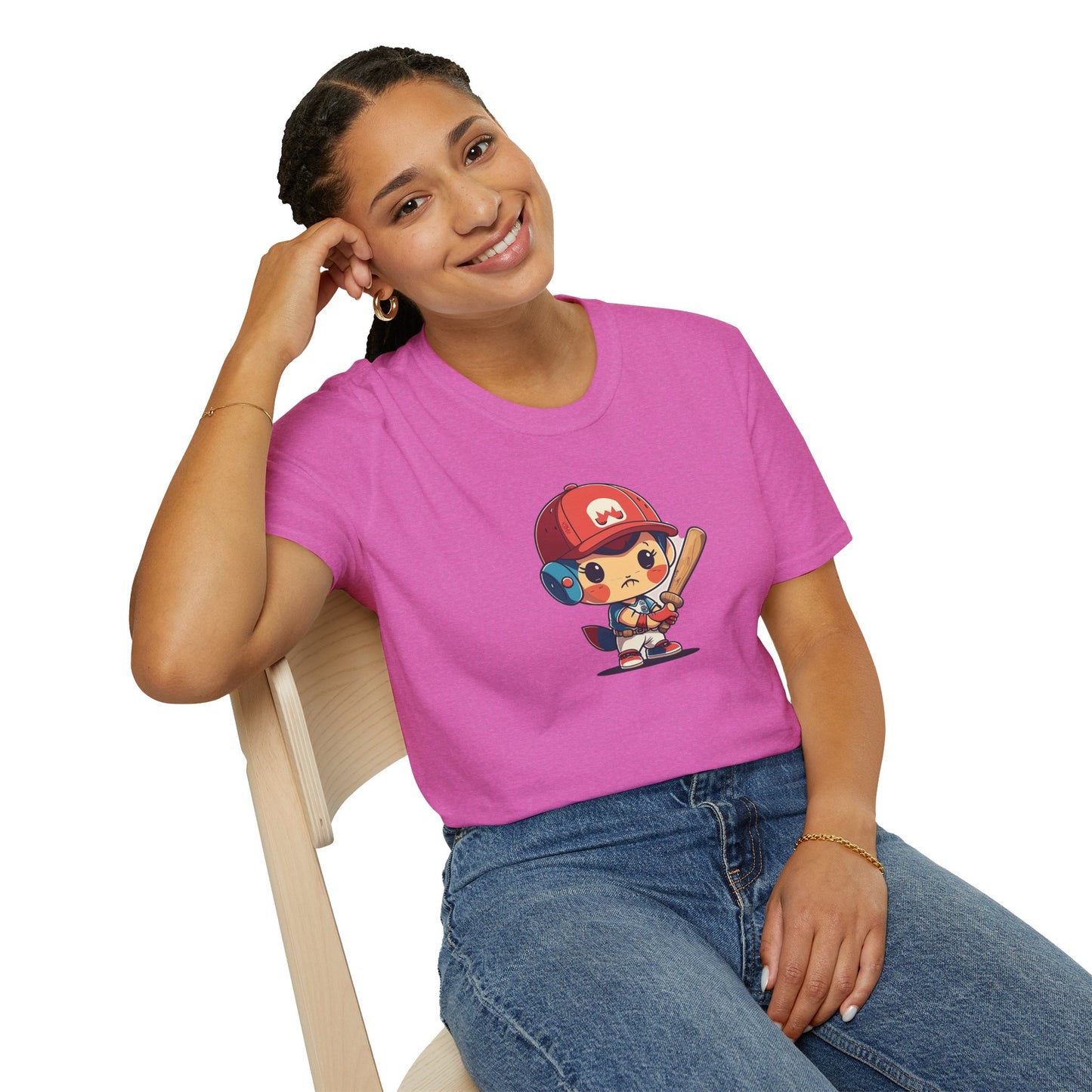 Cute Baseball Kid Softstyle Tee ⚾ | Playful Unisex Comfort for Sports Lovers, Summer Fun & Everyday Joy