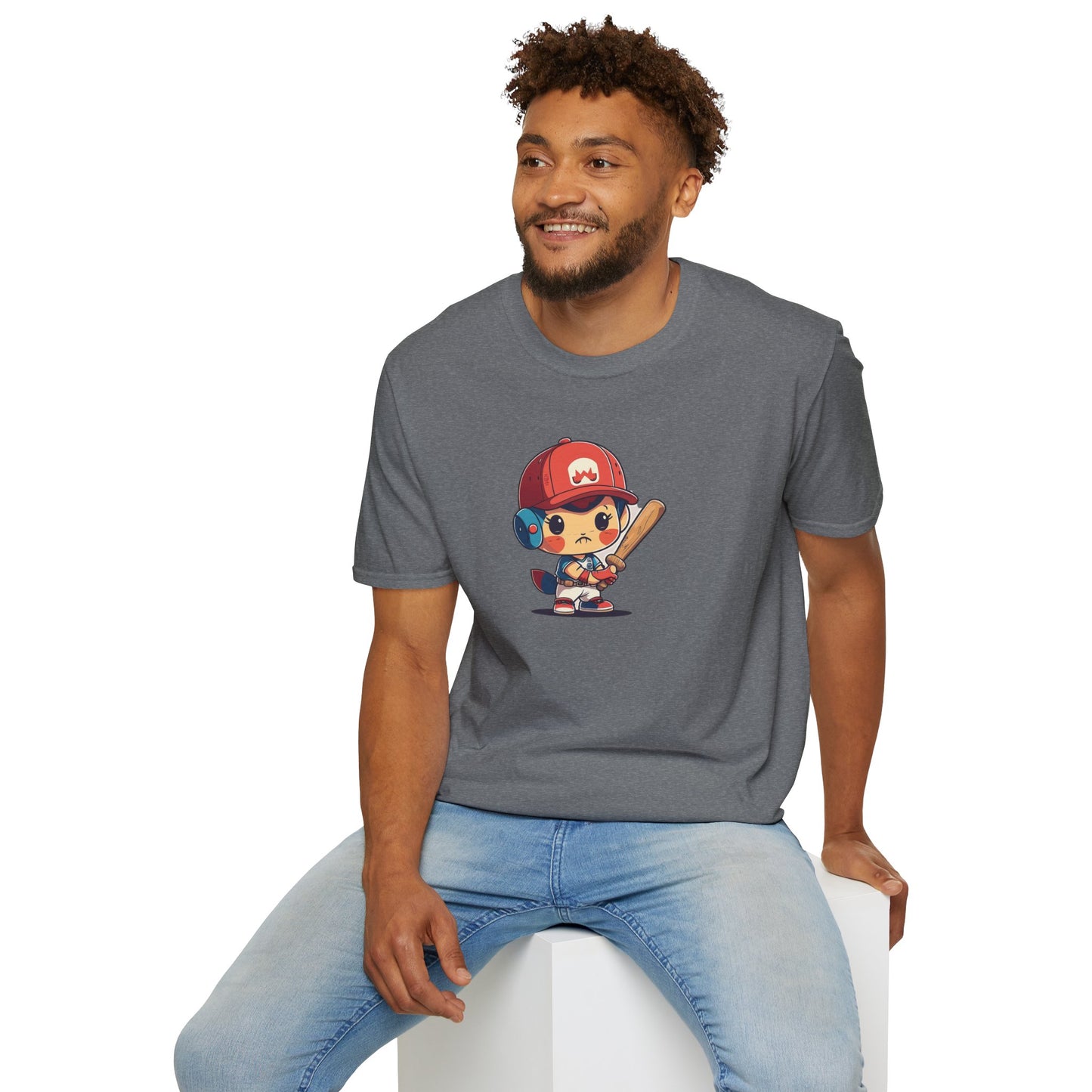 Cute Baseball Kid Softstyle Tee ⚾ | Playful Unisex Comfort for Sports Lovers, Summer Fun & Everyday Joy