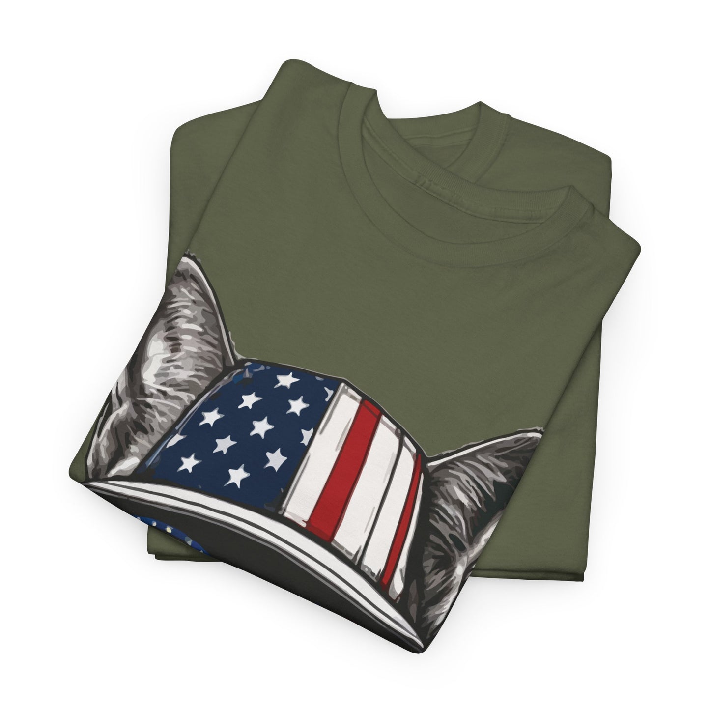 Patriotic Cat T‑Shirt – Festive USA Sunglasses Tee for Proud Pet Lovers & Summer Celebrations