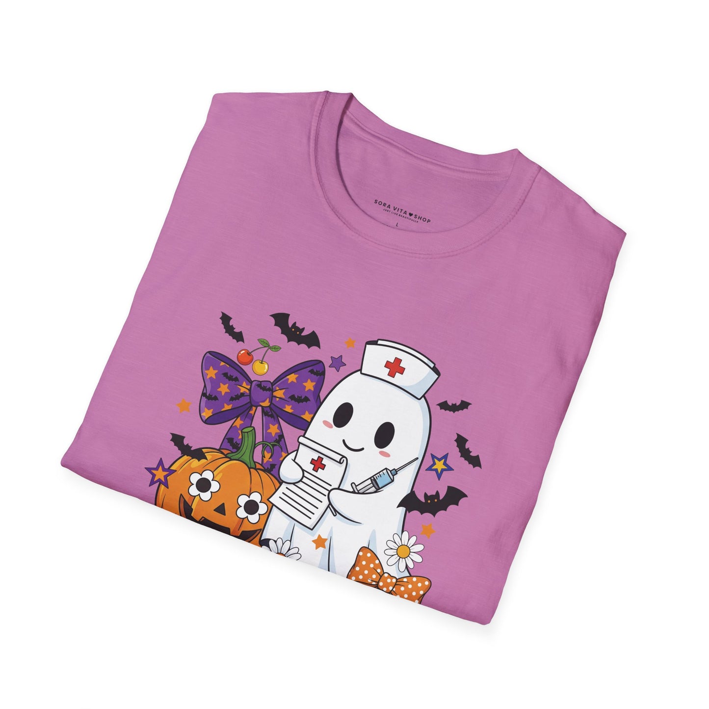 Halloween Ghost Tee – Cute & Spooky Unisex Shirt for Trick‑or‑Treat Fun and Fall Festivities