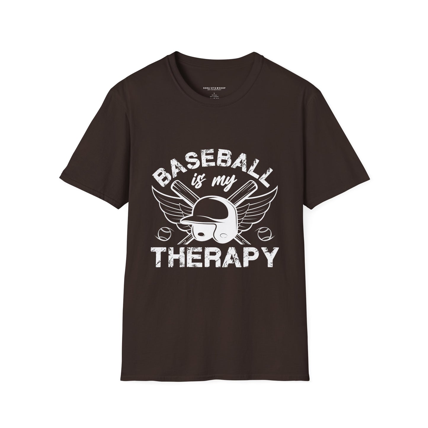 Baseball Therapy Softstyle Tee – All‑Day Comfort, Game‑Day Energy, Perfect Gift for Baseball Lovers