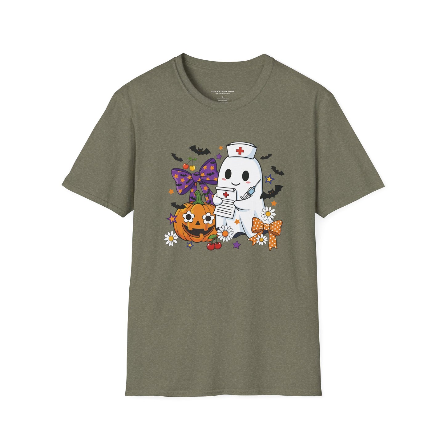 Halloween Ghost Tee – Cute & Spooky Unisex Shirt for Trick‑or‑Treat Fun and Fall Festivities