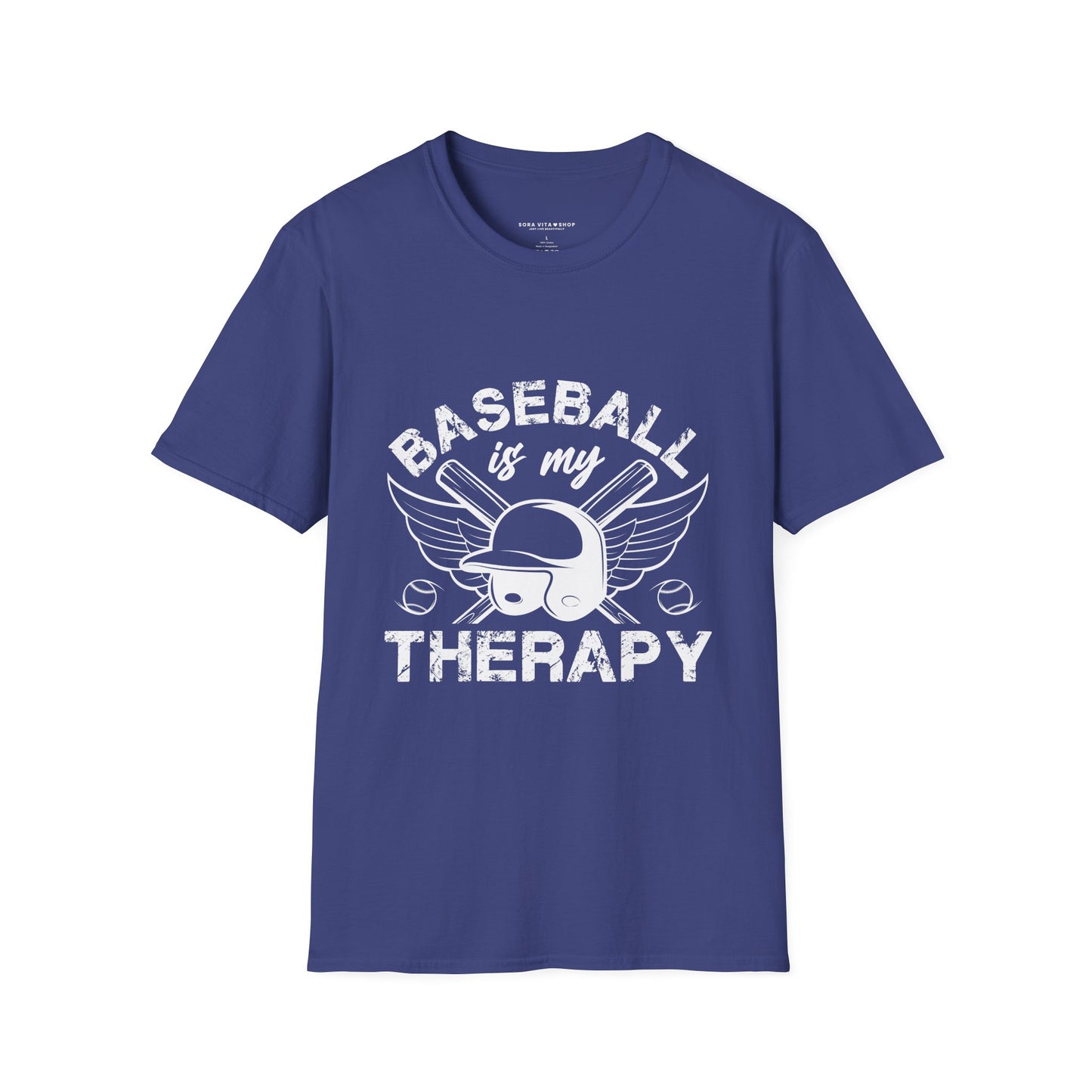 Baseball Therapy Softstyle Tee – All‑Day Comfort, Game‑Day Energy, Perfect Gift for Baseball Lovers