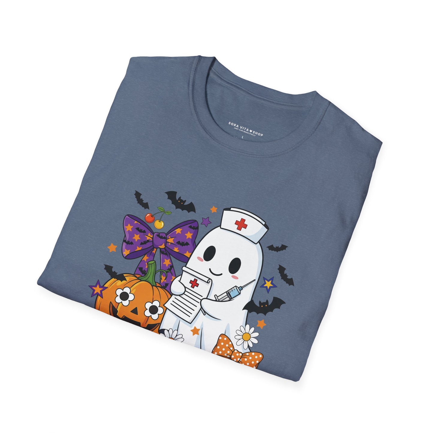 Halloween Ghost Tee – Cute & Spooky Unisex Shirt for Trick‑or‑Treat Fun and Fall Festivities