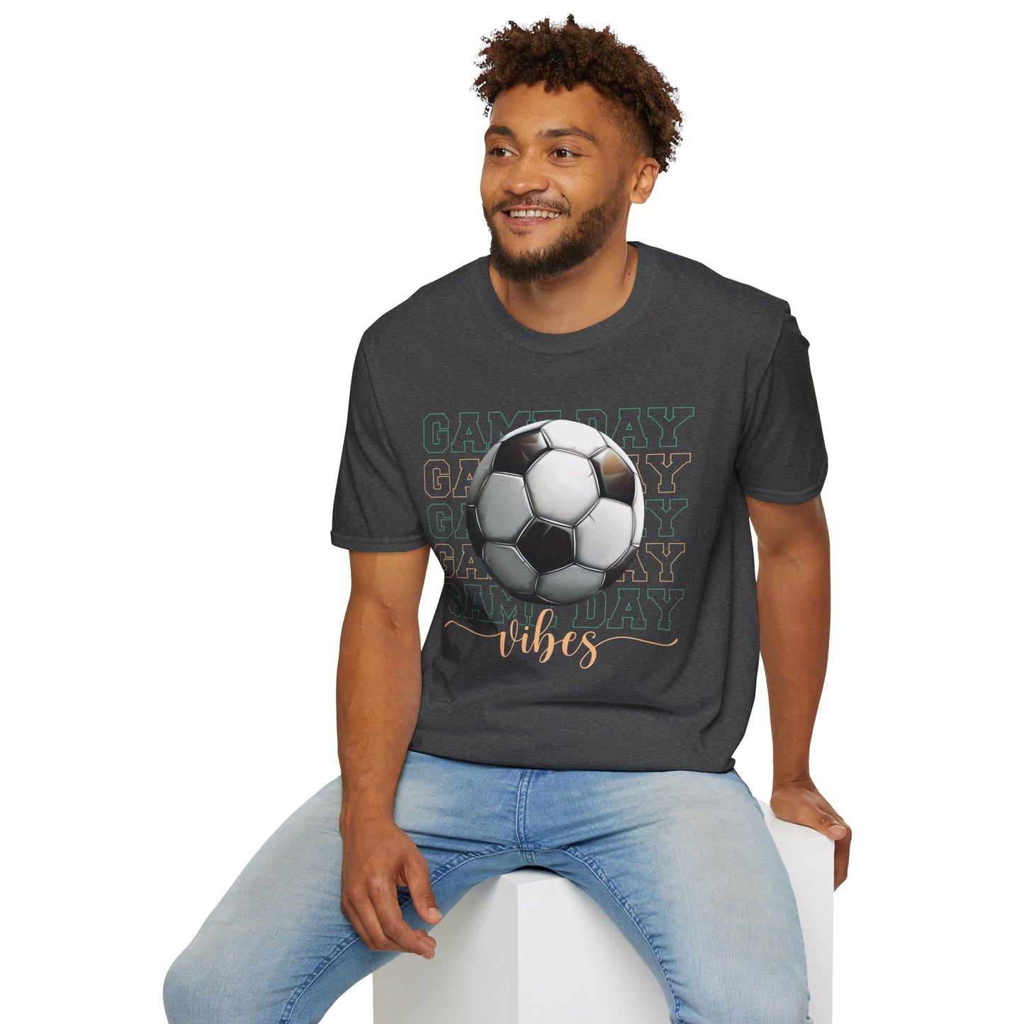 Game Day Vibes T‑Shirt – Soccer Fan Tee for Match Day Energy, Comfort & Team Spirit
