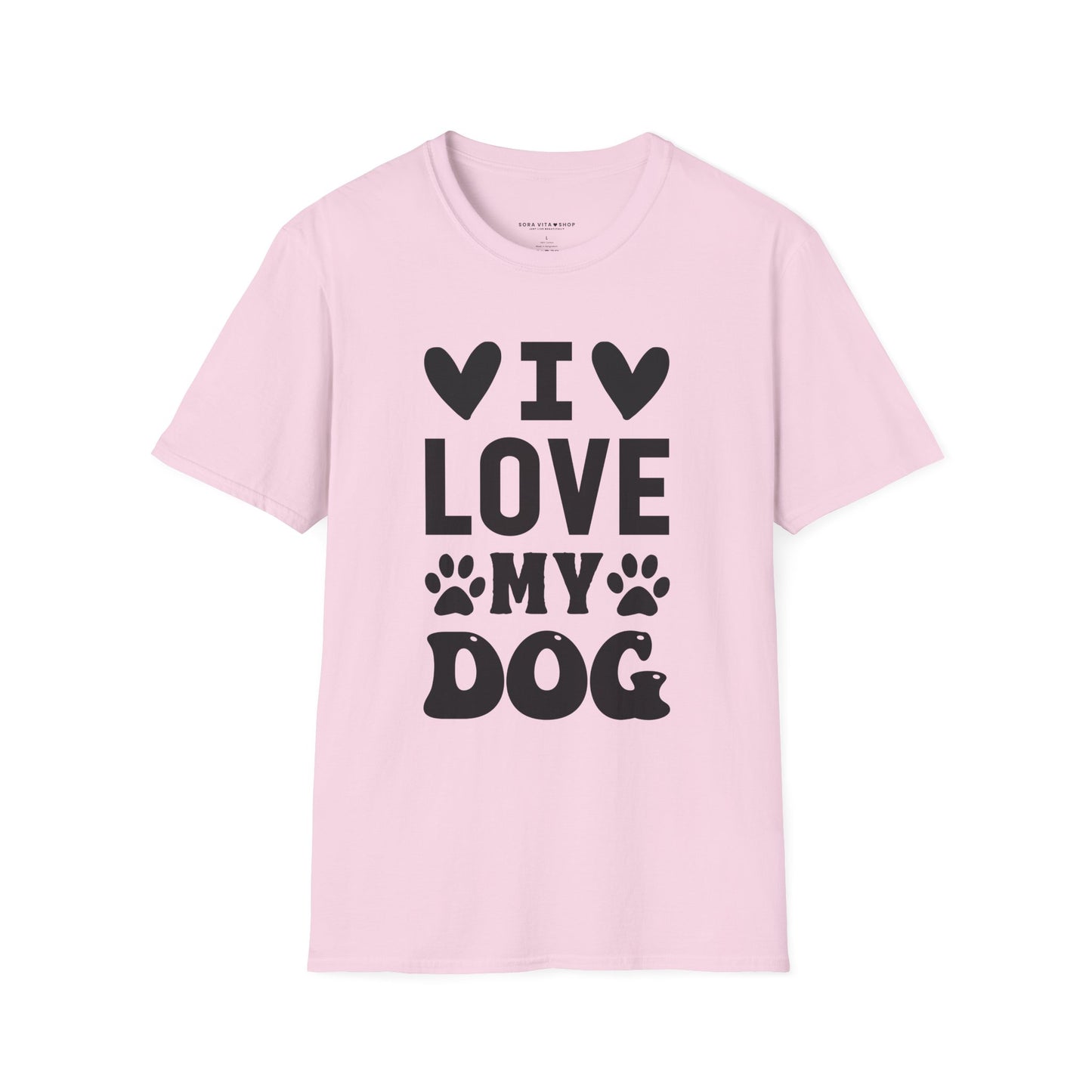 I Love My Dog Softstyle Tee | Unisex Comfort for Pet Parents, Dog Moms & Everyday Animal Lovers