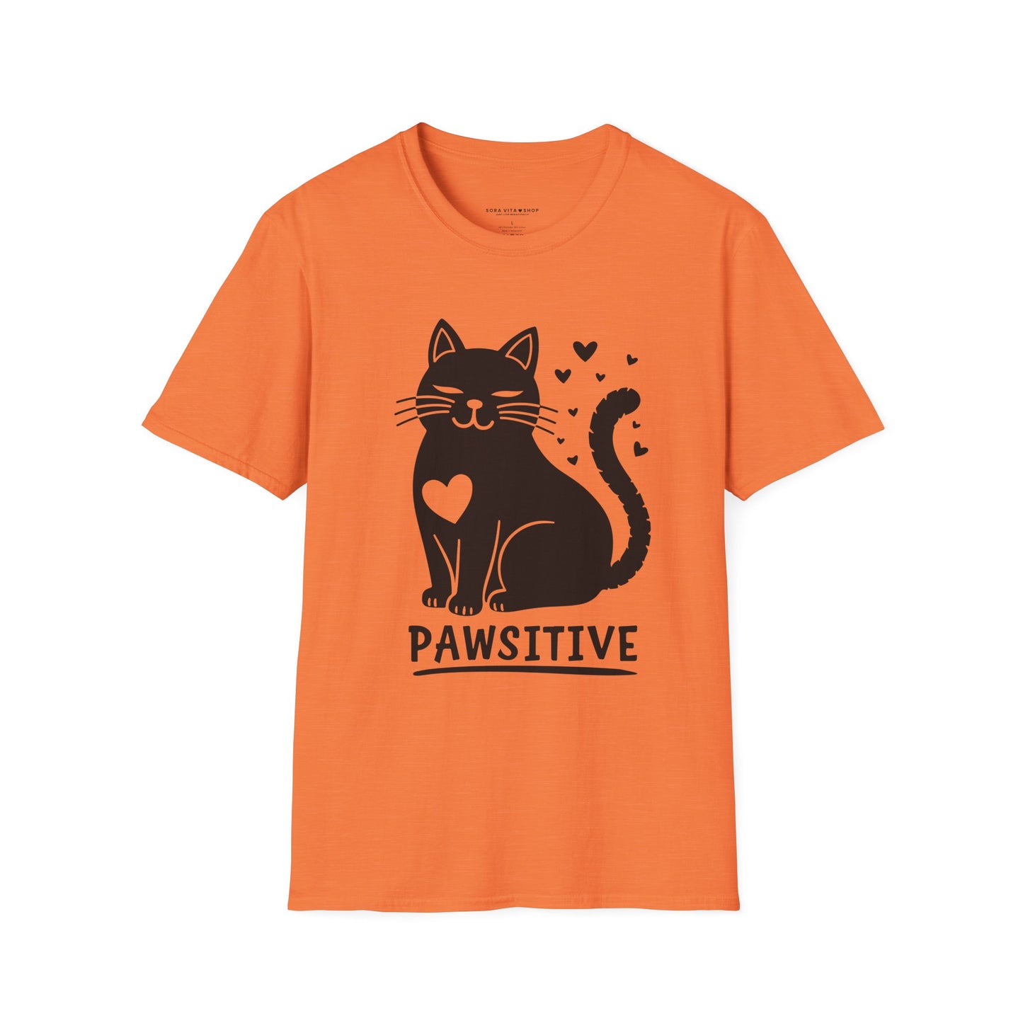 Pawsitive Cat Tee | Unisex Softstyle Comfort for Cat Lovers, Pet Advocates & Everyday Positivity