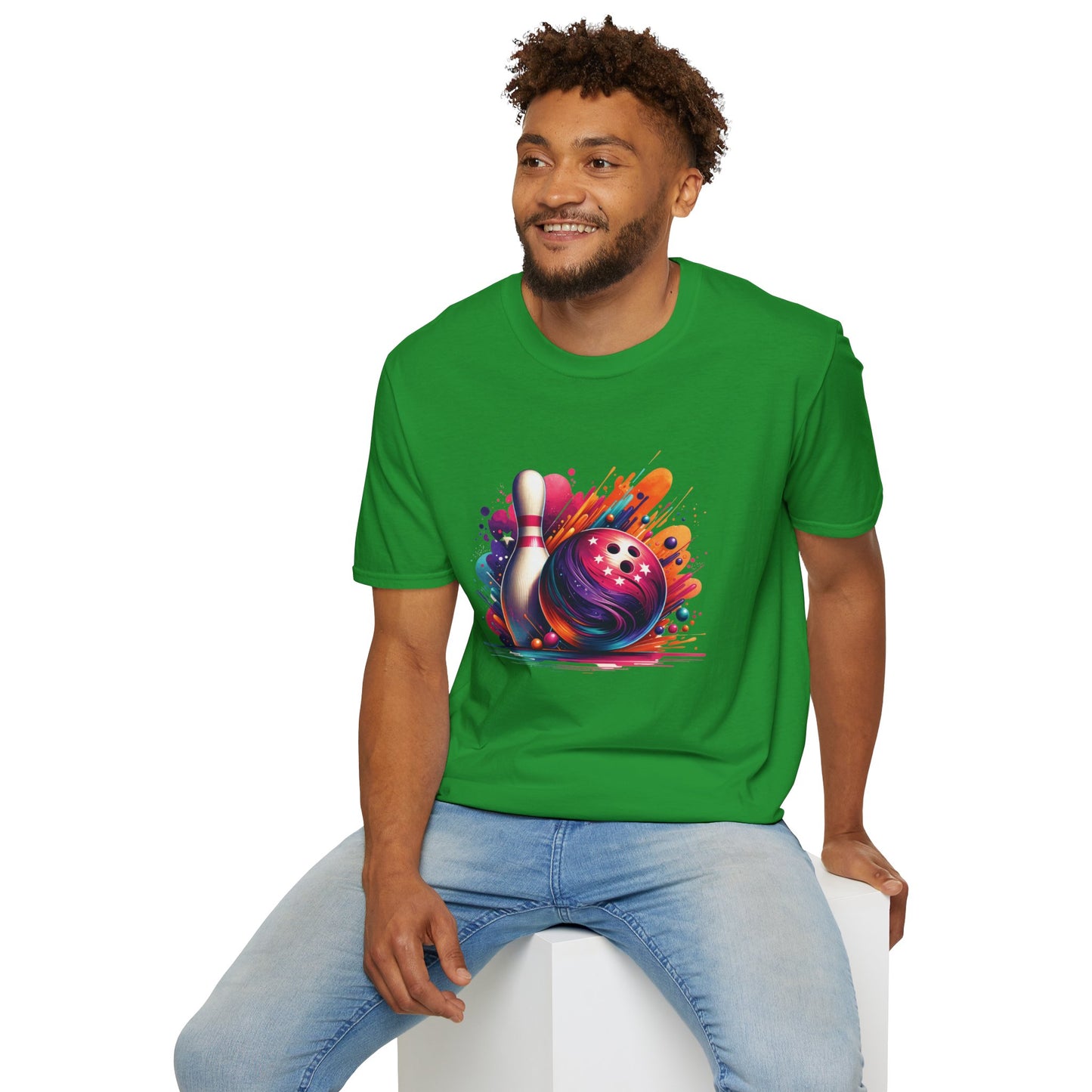 Vibrant Bowling Softstyle Tee – Colorful Game Night Energy, All‑Day Comfort, Perfect Gift for Bowlers & Sports Fans