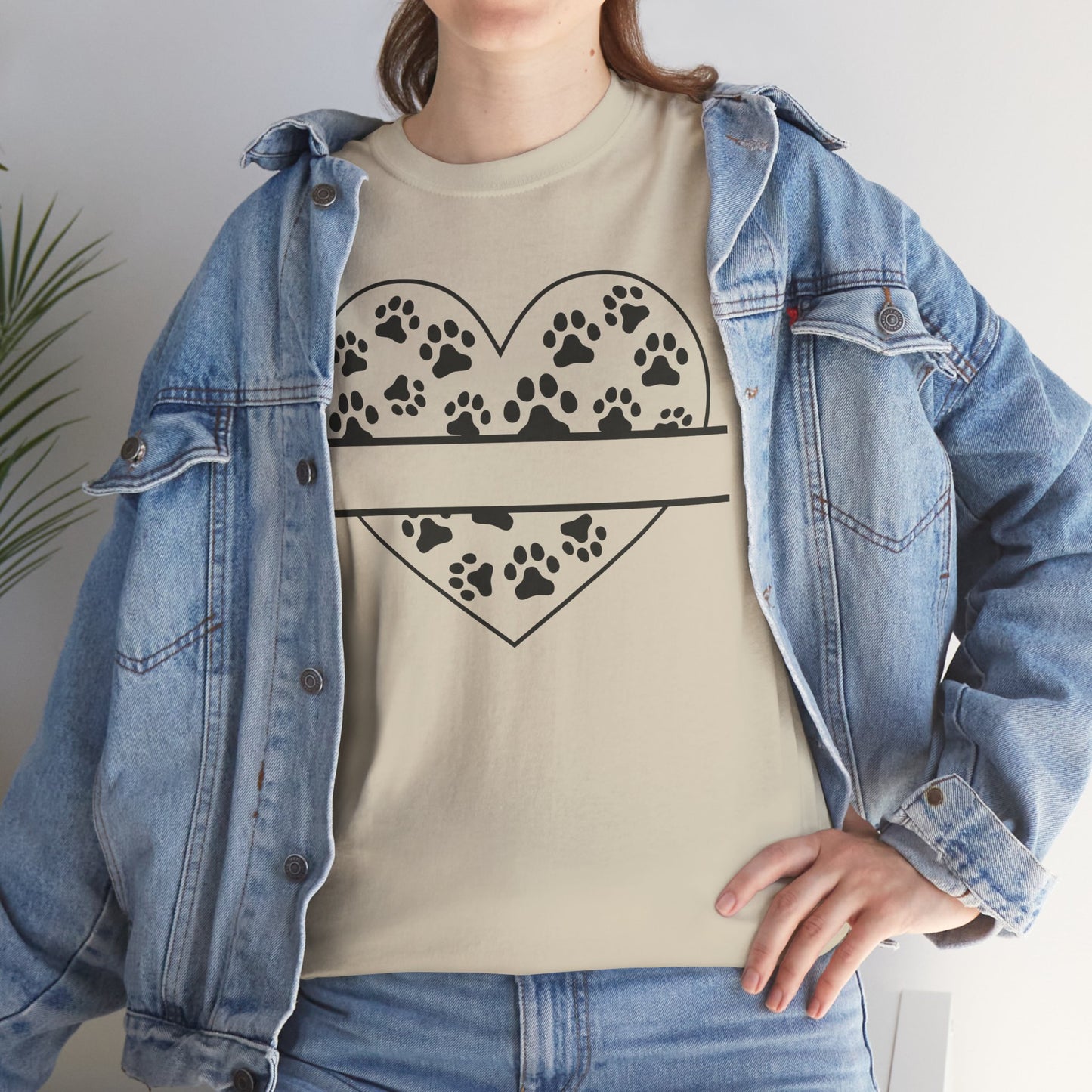 Paw Print Love Tee – Heart Paw Design Shirt for Proud Pet Parents, Dog Moms & Animal Lovers