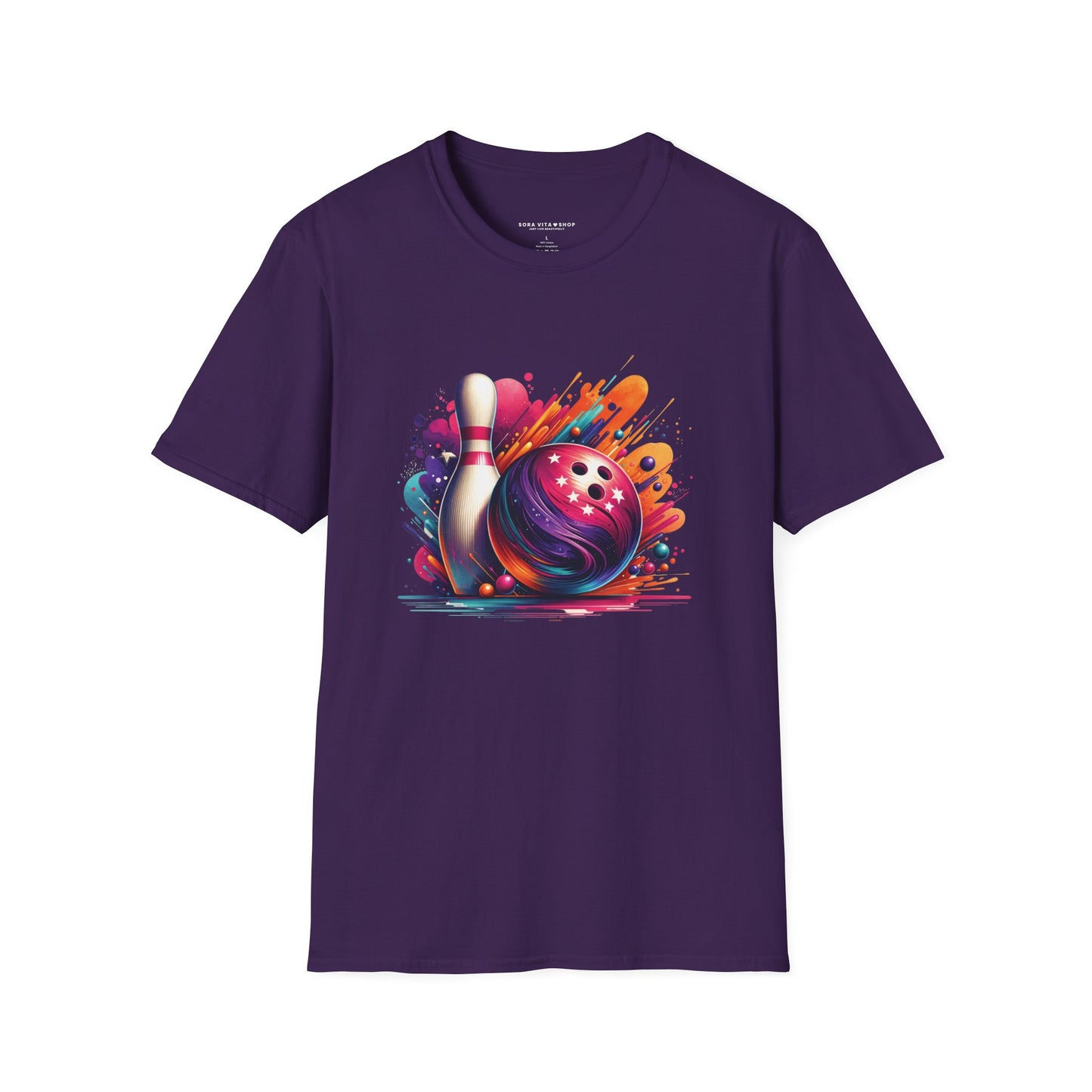 Vibrant Bowling Softstyle Tee – Colorful Game Night Energy, All‑Day Comfort, Perfect Gift for Bowlers & Sports Fans