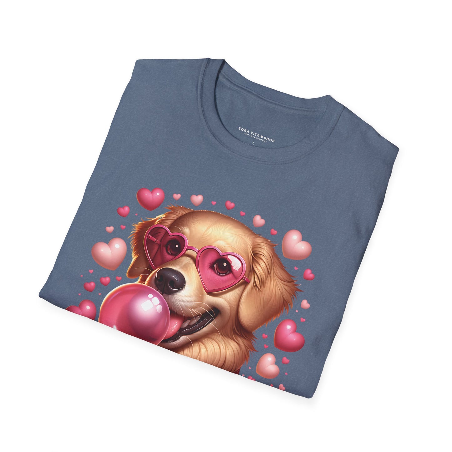 Golden Retriever Love Tee | Softstyle Comfort for Dog Lovers, Valentineās Day & Everyday Joy
