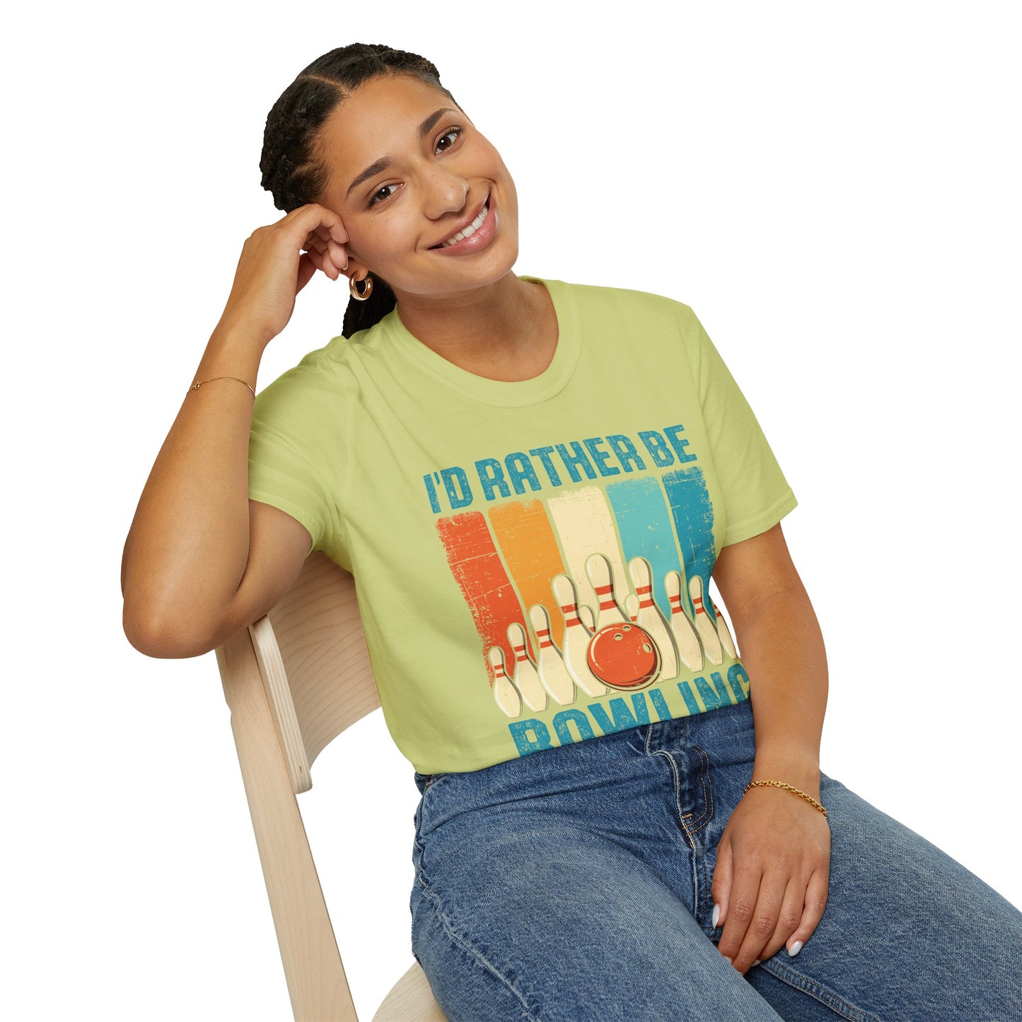 I’d Rather Be Bowling Softstyle Tee – All‑Day Comfort, Fun Game Night Vibes, Perfect Gift for Bowlers & League Legends