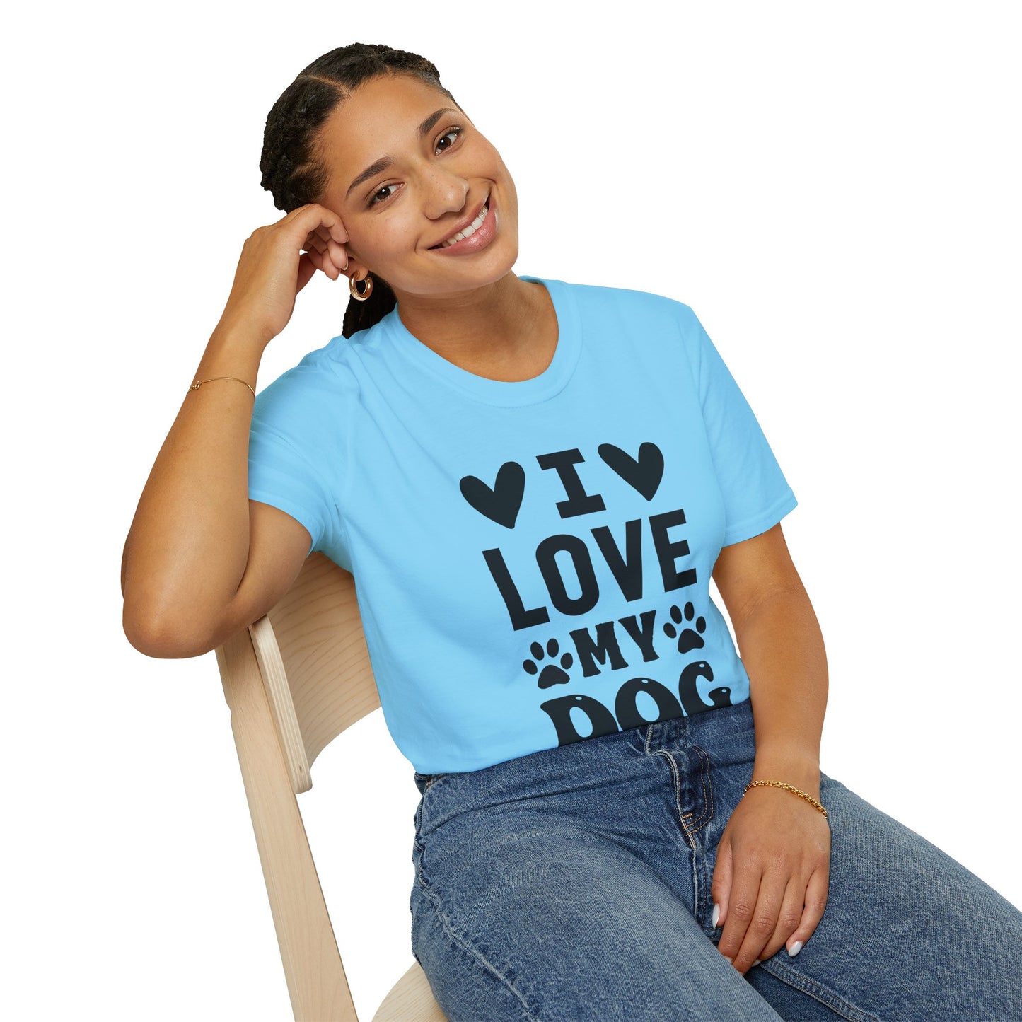 I Love My Dog Softstyle Tee | Unisex Comfort for Pet Parents, Dog Moms & Everyday Animal Lovers
