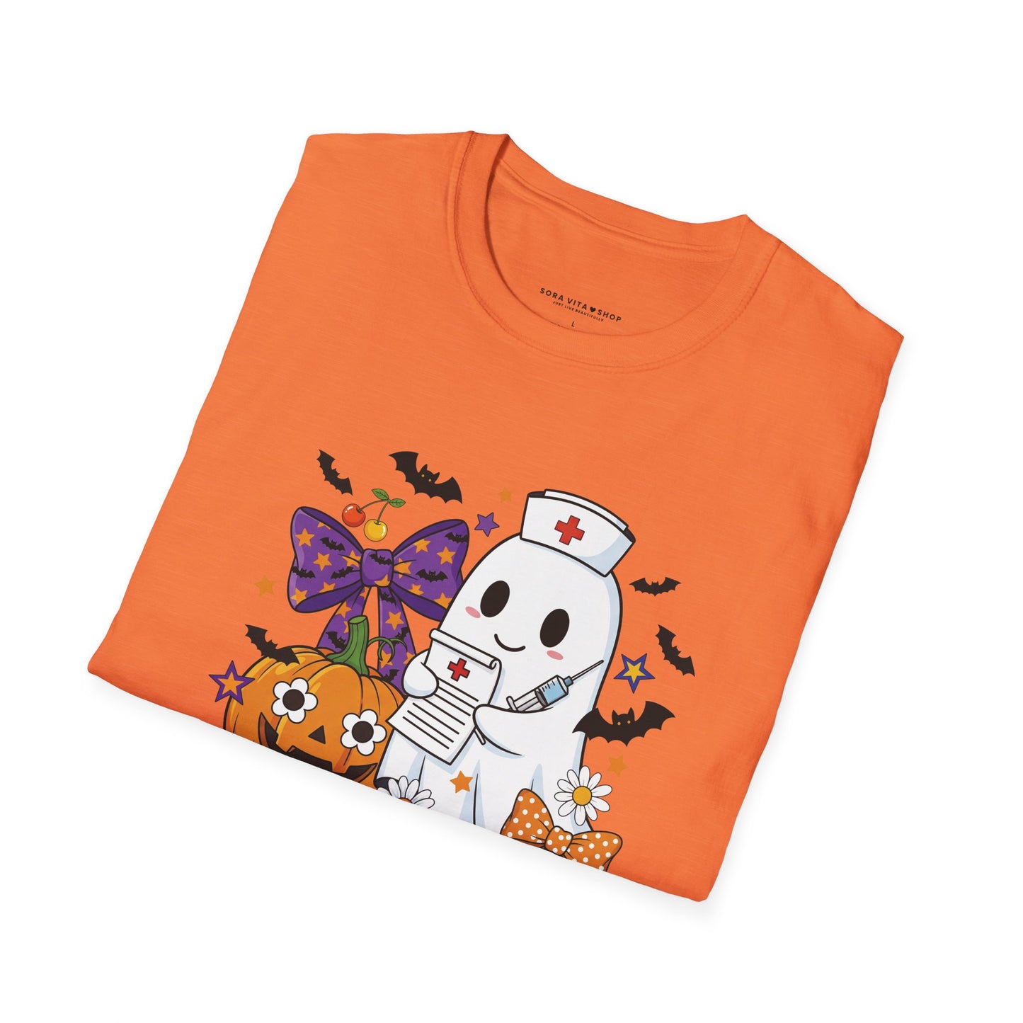 Halloween Ghost Tee – Cute & Spooky Unisex Shirt for Trick‑or‑Treat Fun and Fall Festivities