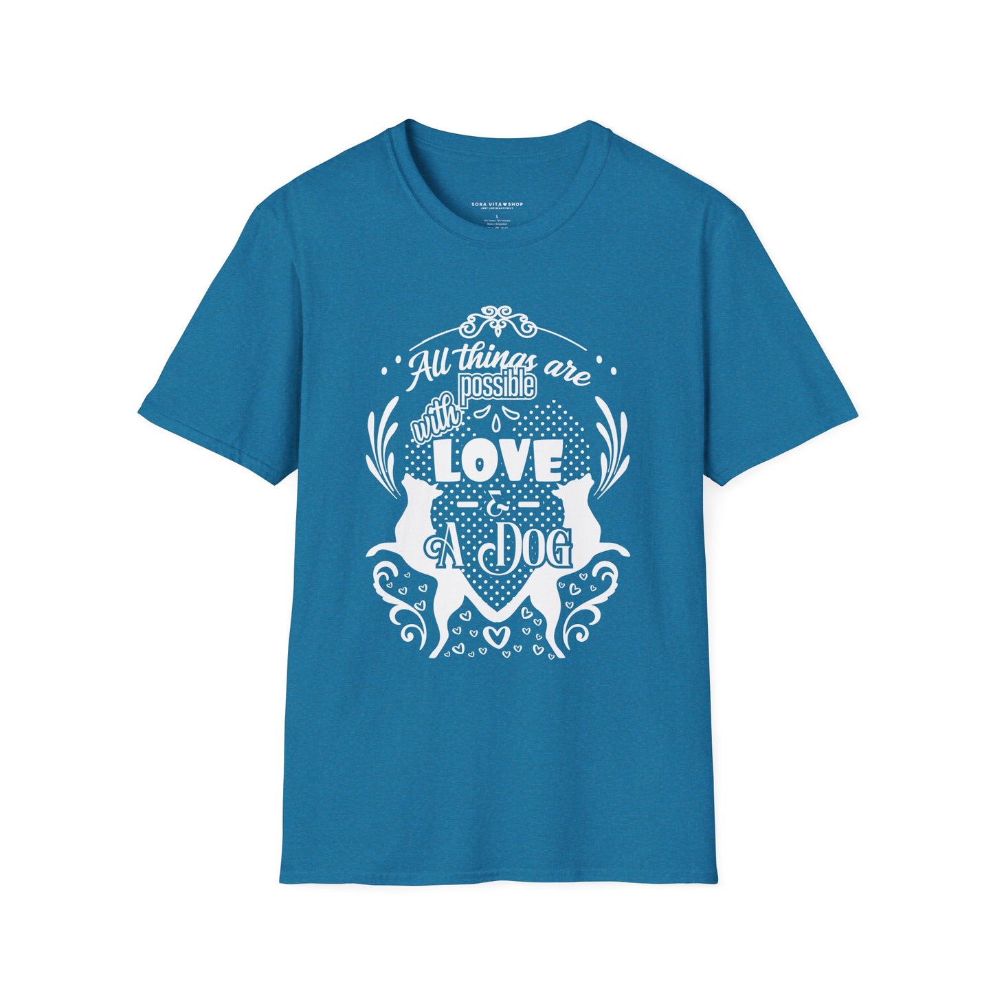 Dog Lover’s Quote Tee | Softstyle Comfort for Pet Parents, Dog Walkers & Everyday Animal Lovers