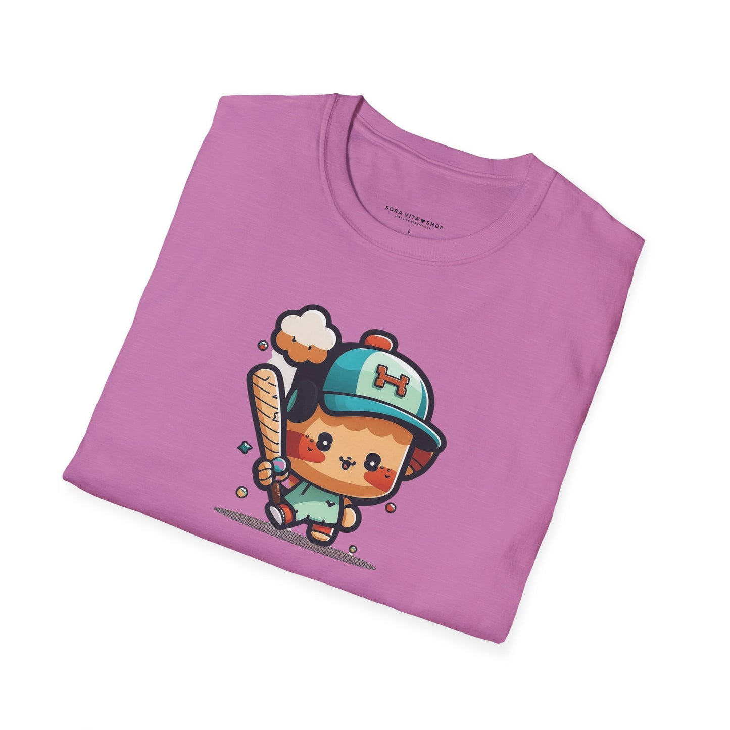 Cute Kid’s Baseball Softstyle Tee | Fun Unisex Comfort for Summer Play, Sports Fans & Everyday Joy