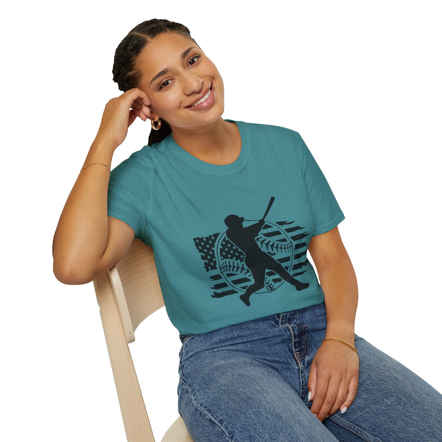 Home Run Comfort – Baseball Fan Unisex Softstyle Tee | All‑Day Wear, Game‑Day Energy, Perfect Gift for Lovers Players