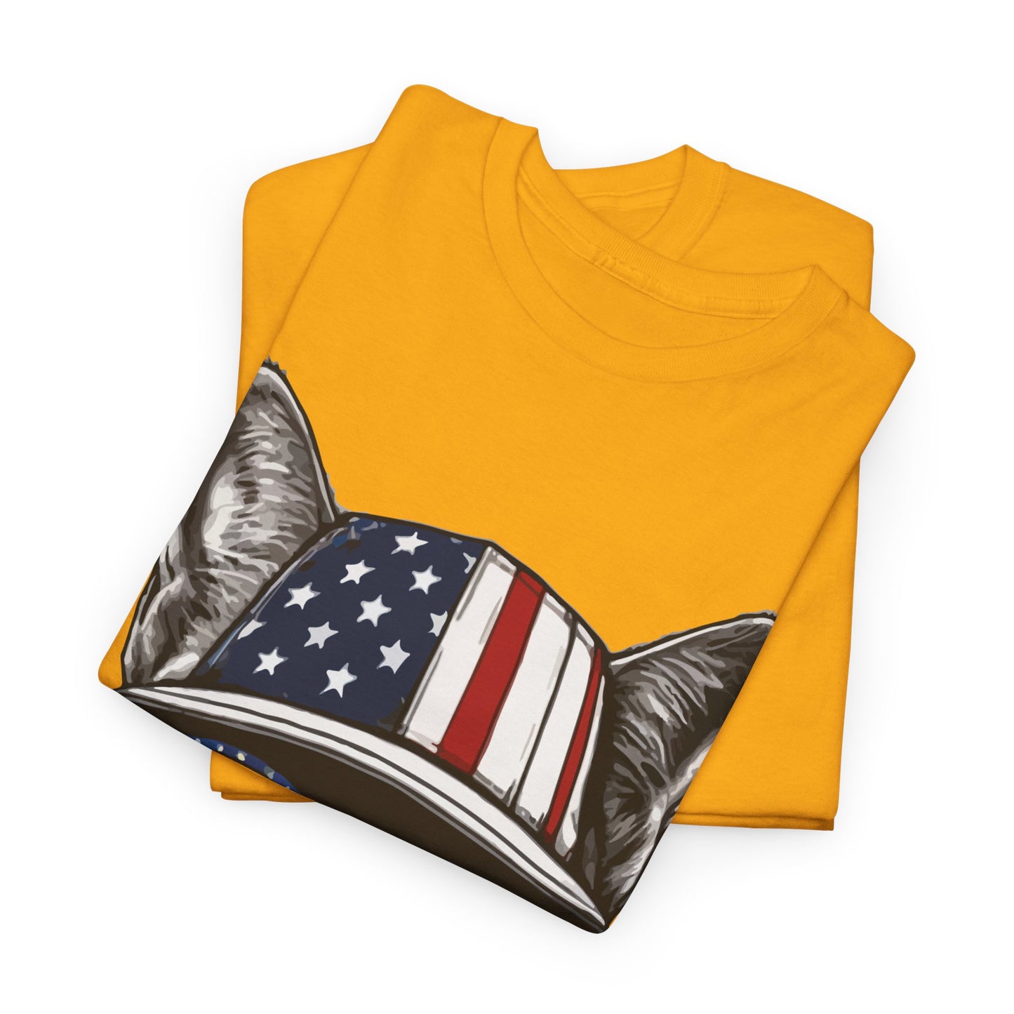 Patriotic Cat T‑Shirt – Festive USA Sunglasses Tee for Proud Pet Lovers & Summer Celebrations